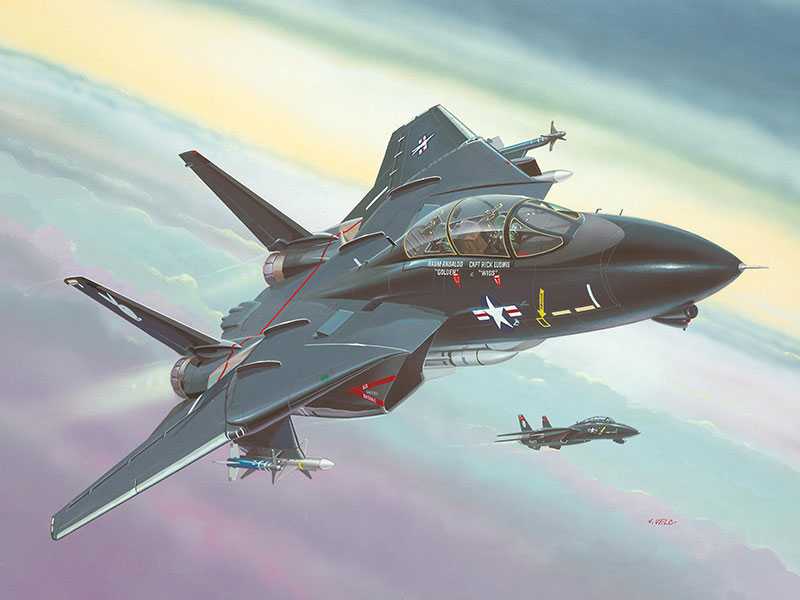 1:144 F-14 Tomcat Schwarz