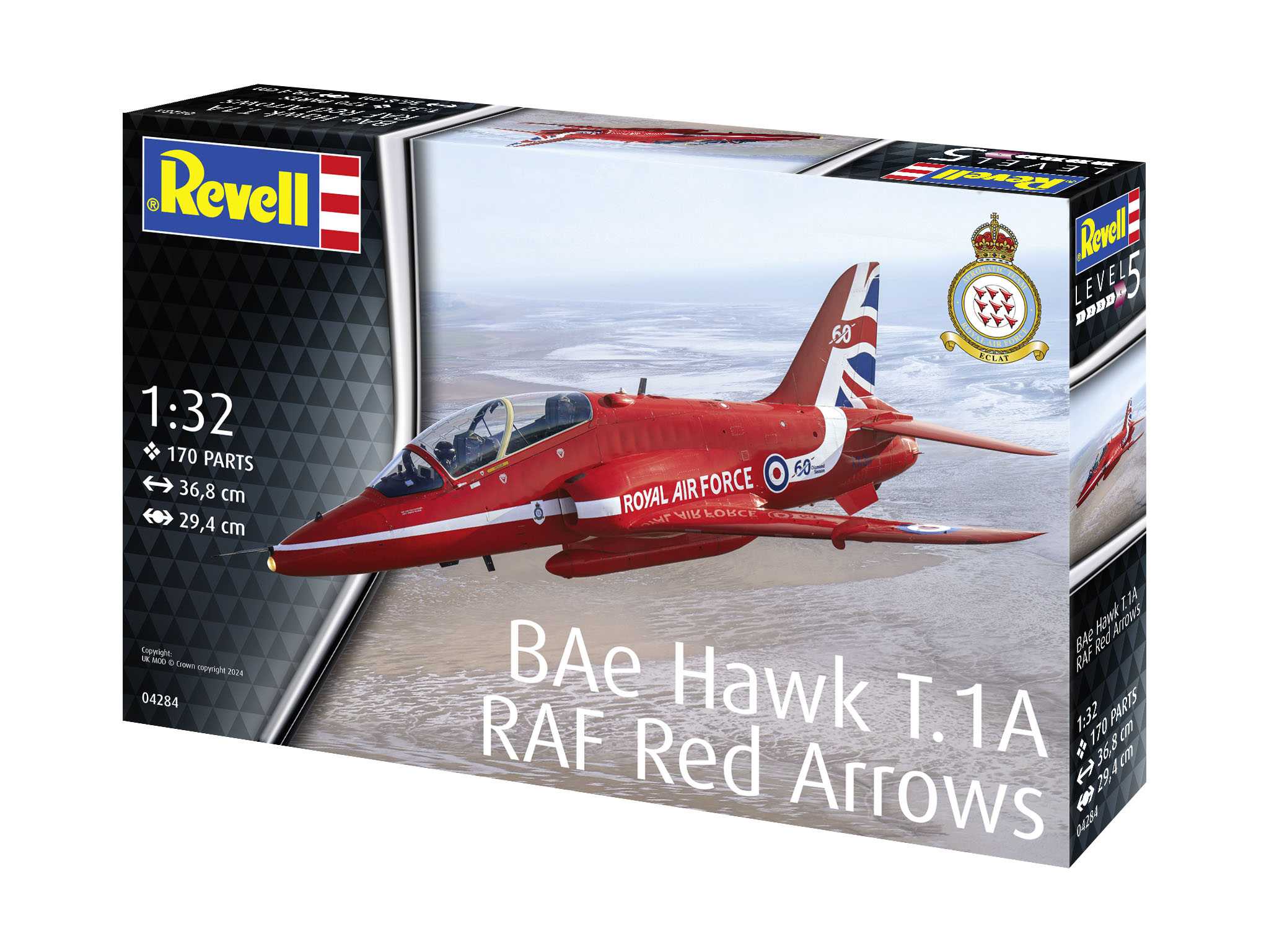 Plastic ModelKit letadlo 04284 - BAe Hawk "Red Arrows" (1:32)