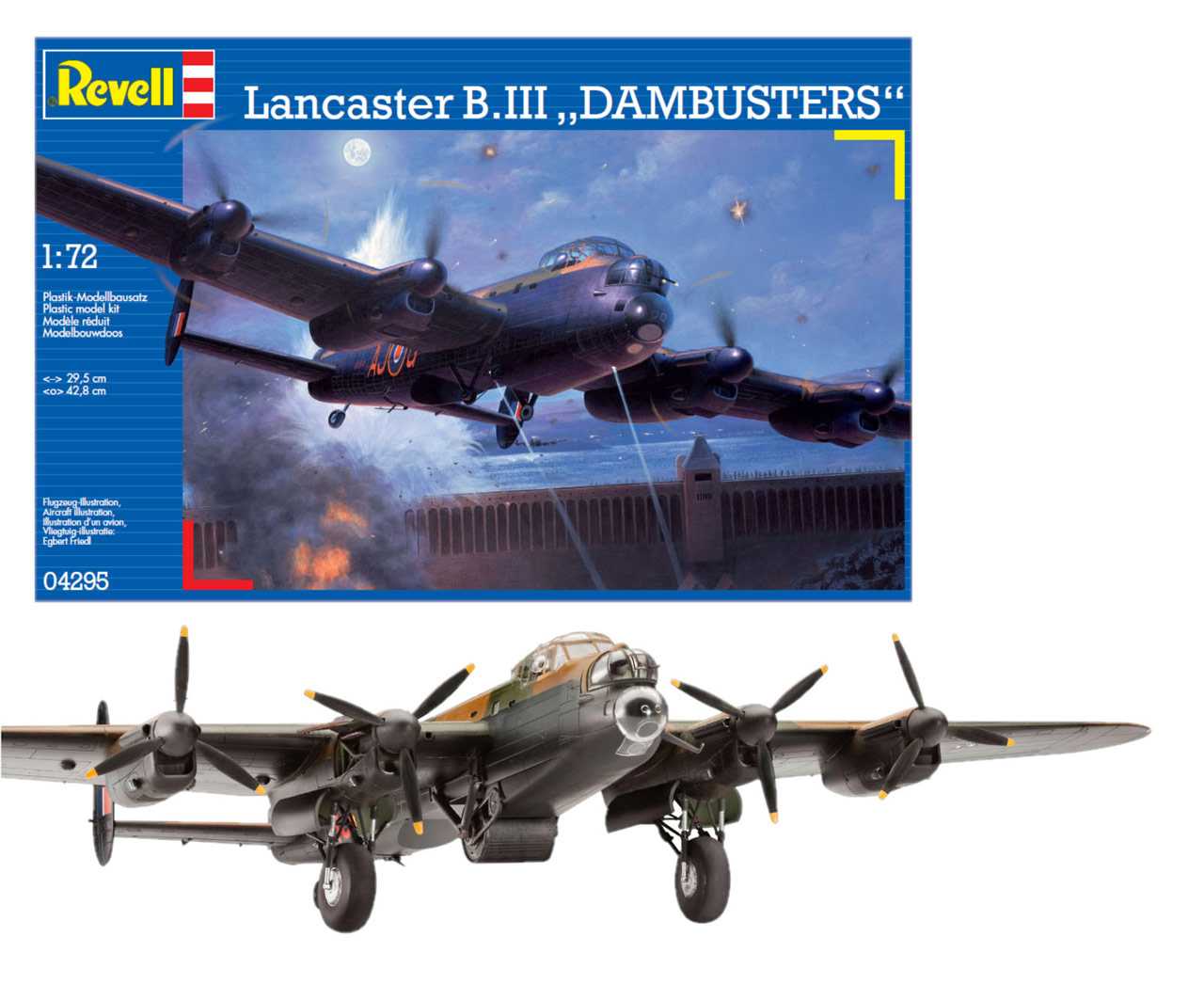 Plastic ModelKit letadlo 04295 - Avro Lancaster "DAMBUSTERS" (1:72)