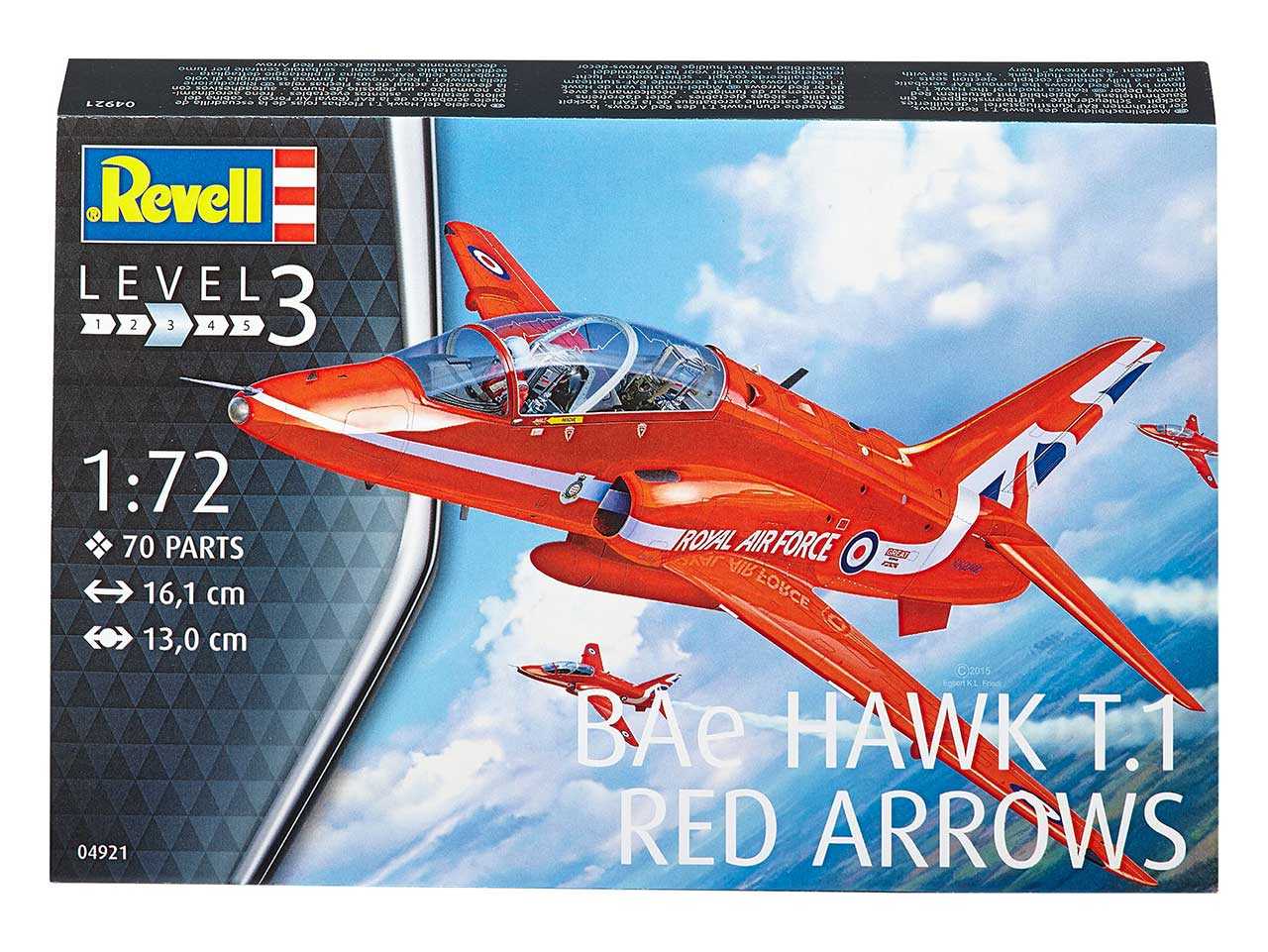 Plastic ModelKit letadlo 04921 - BAe Hawk T.1 Red Arrows (1:72)