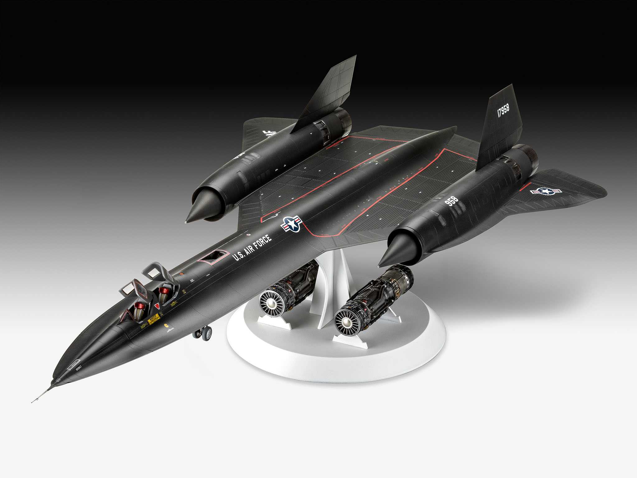 Plastic ModelKit letadlo 04967 - Lockheed SR-71 A Blackbird (1:48)