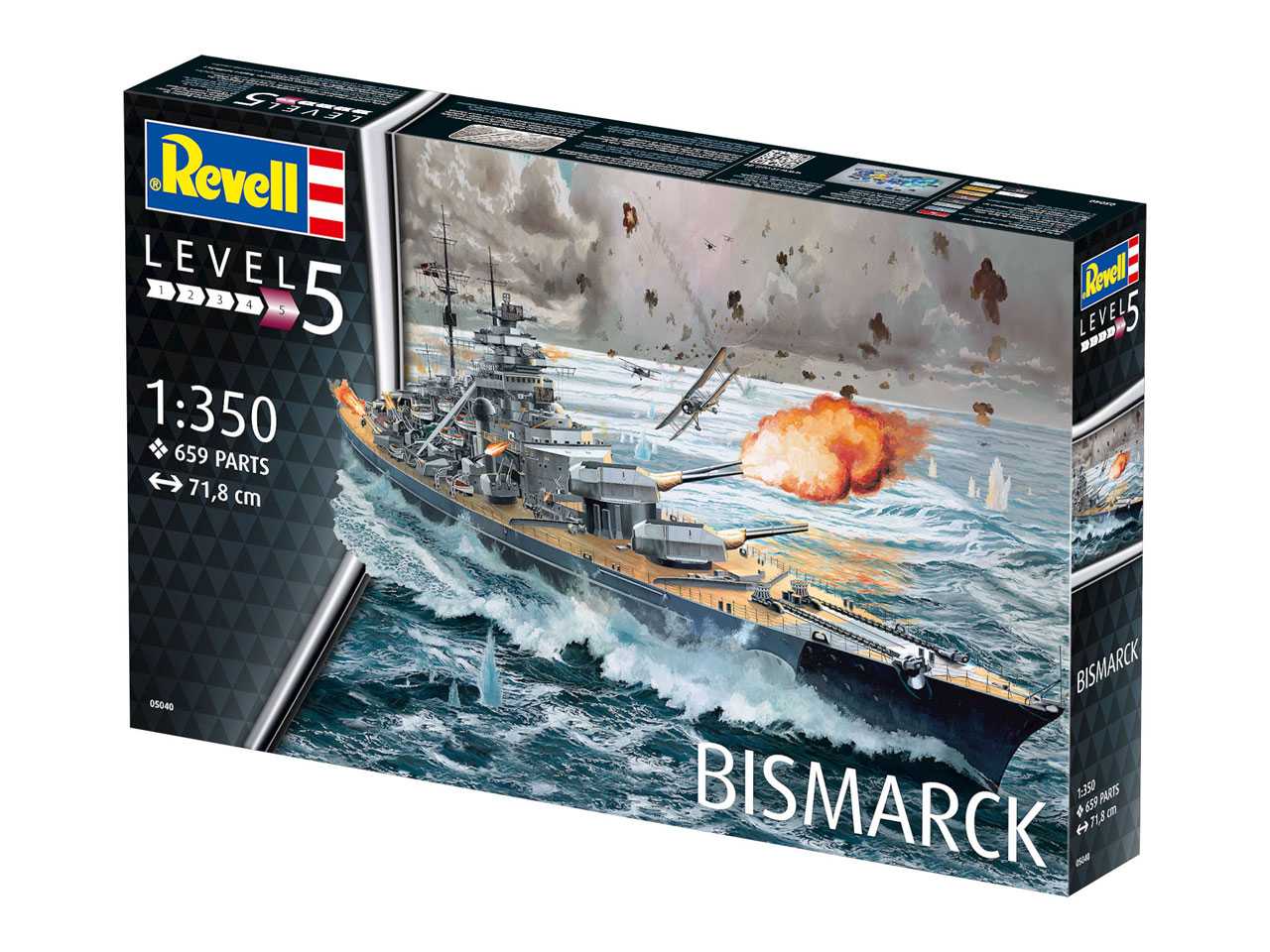 Plastic ModelKit loď 05040 - Battleship BISMARCK (1:350)