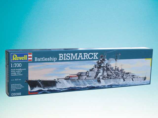 Plastic ModelKit loď 05098 - Battleship Bismarck (1:700) 18-3619