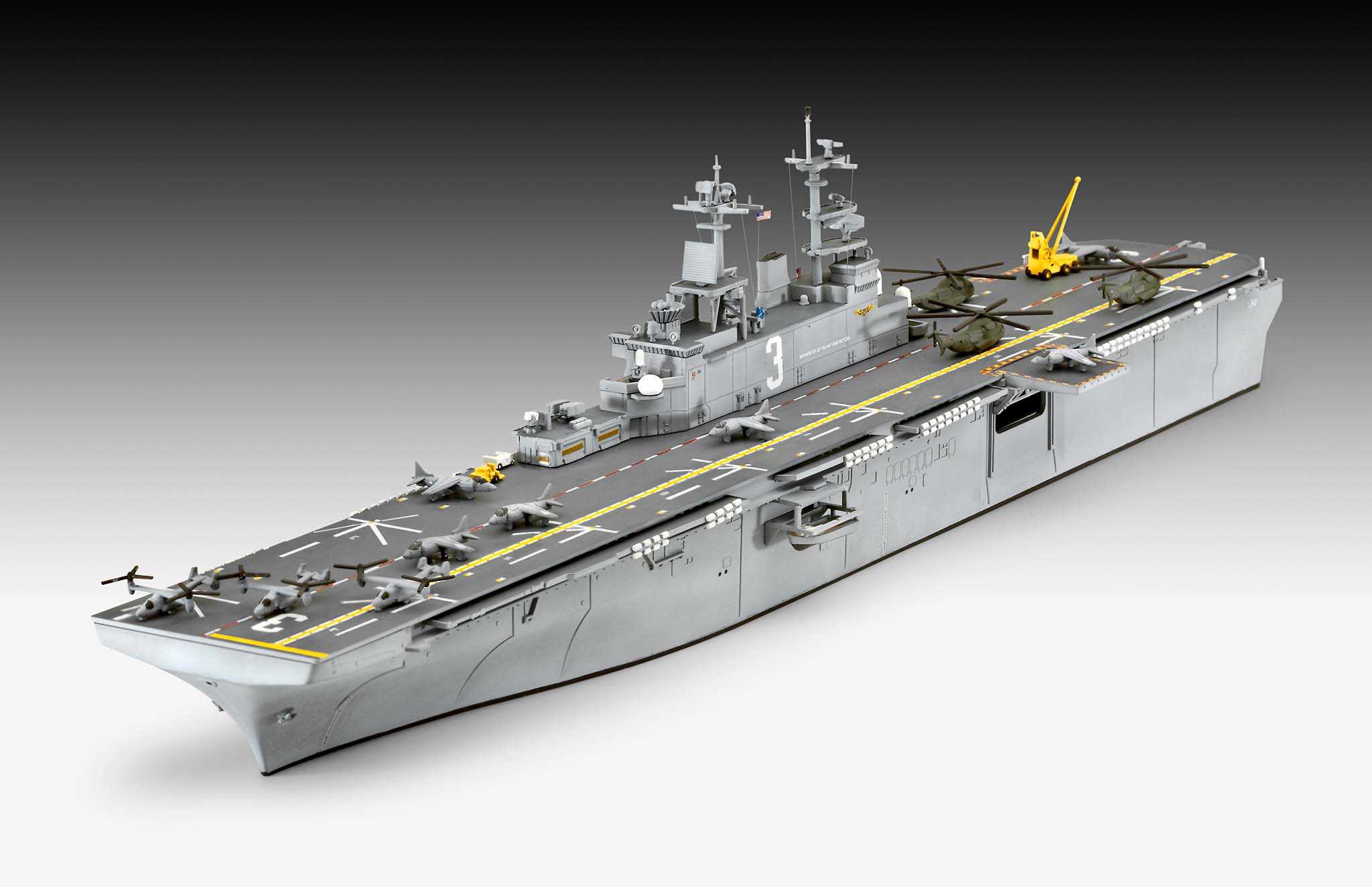 Plastic ModelKit loď 05178 - Assault Carrier USS WASP CLASS (1:700)