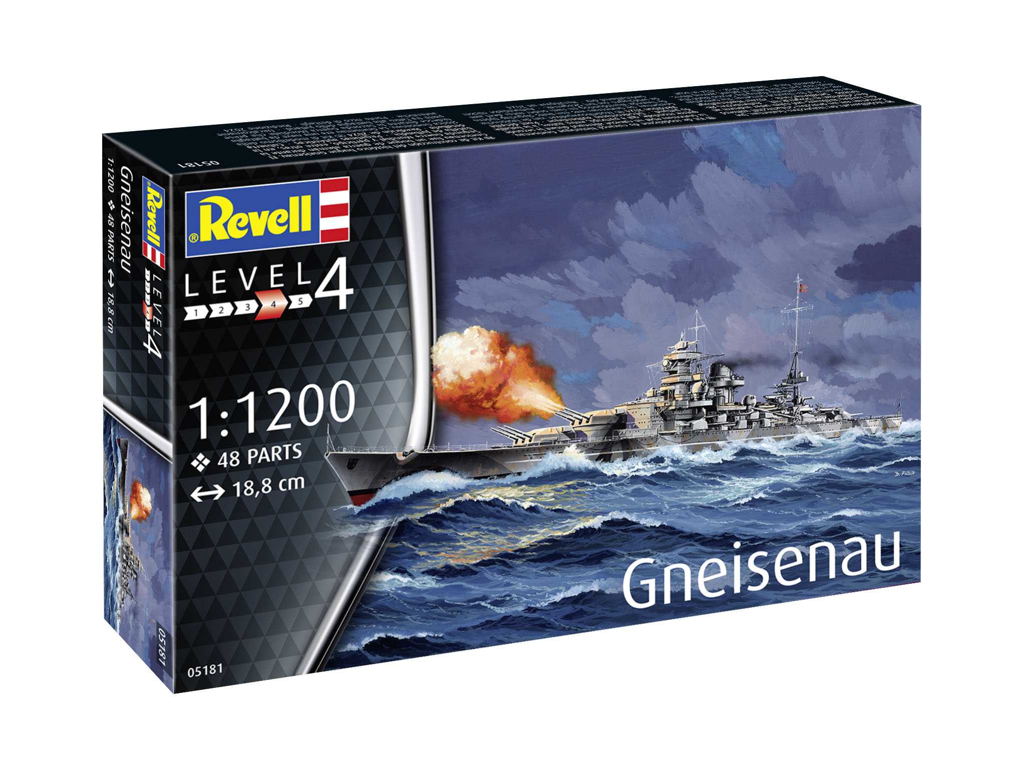 Plastic ModelKit loď 05181 - Gneisenau (1:1200) 18-05181