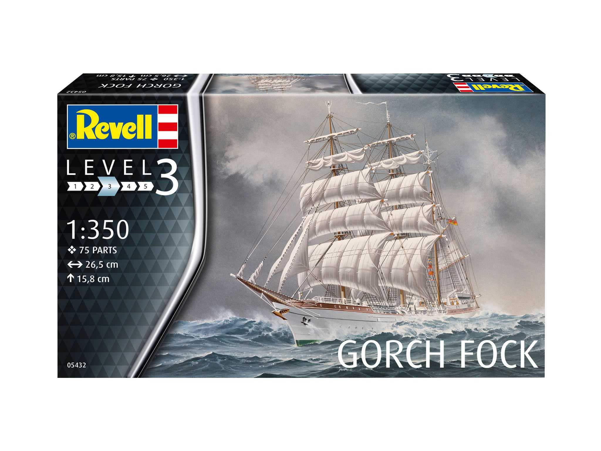 Plastic ModelKit loď 05432 - Gorch Fock (1:350)