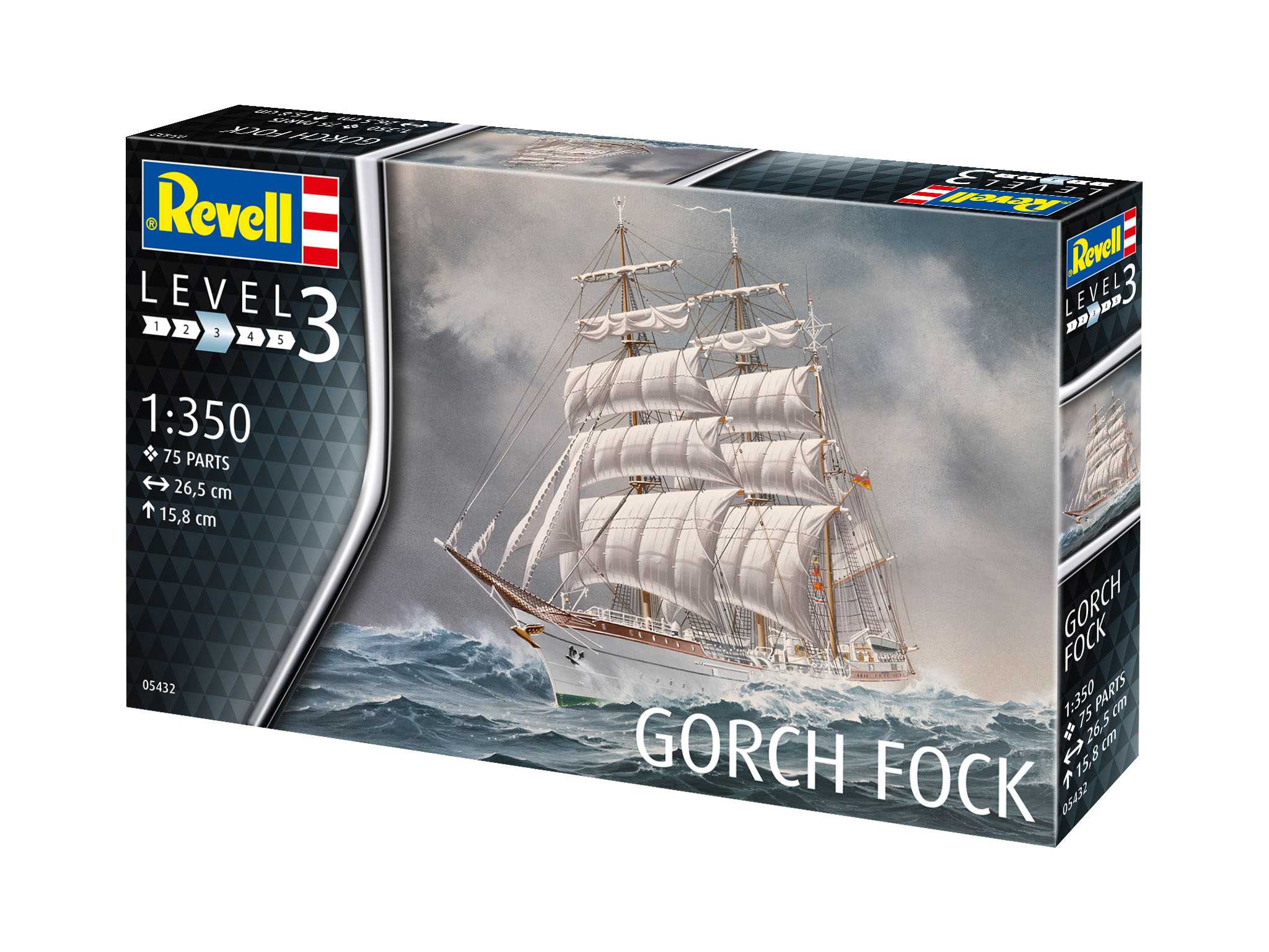 Plastic ModelKit loď 05432 - Gorch Fock (1:350)