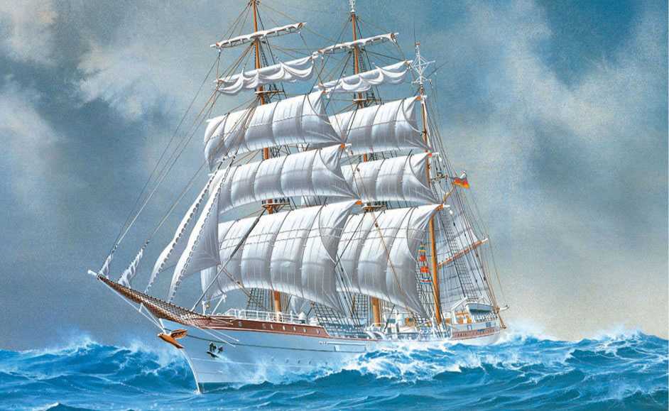 Plastic ModelKit loď 05432 - Gorch Fock (1:350)