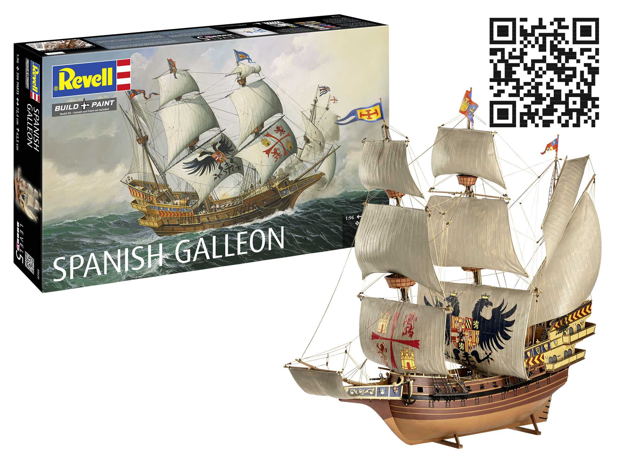 Plastic ModelKit loď 05620 - Spanish Galleon (1:96)