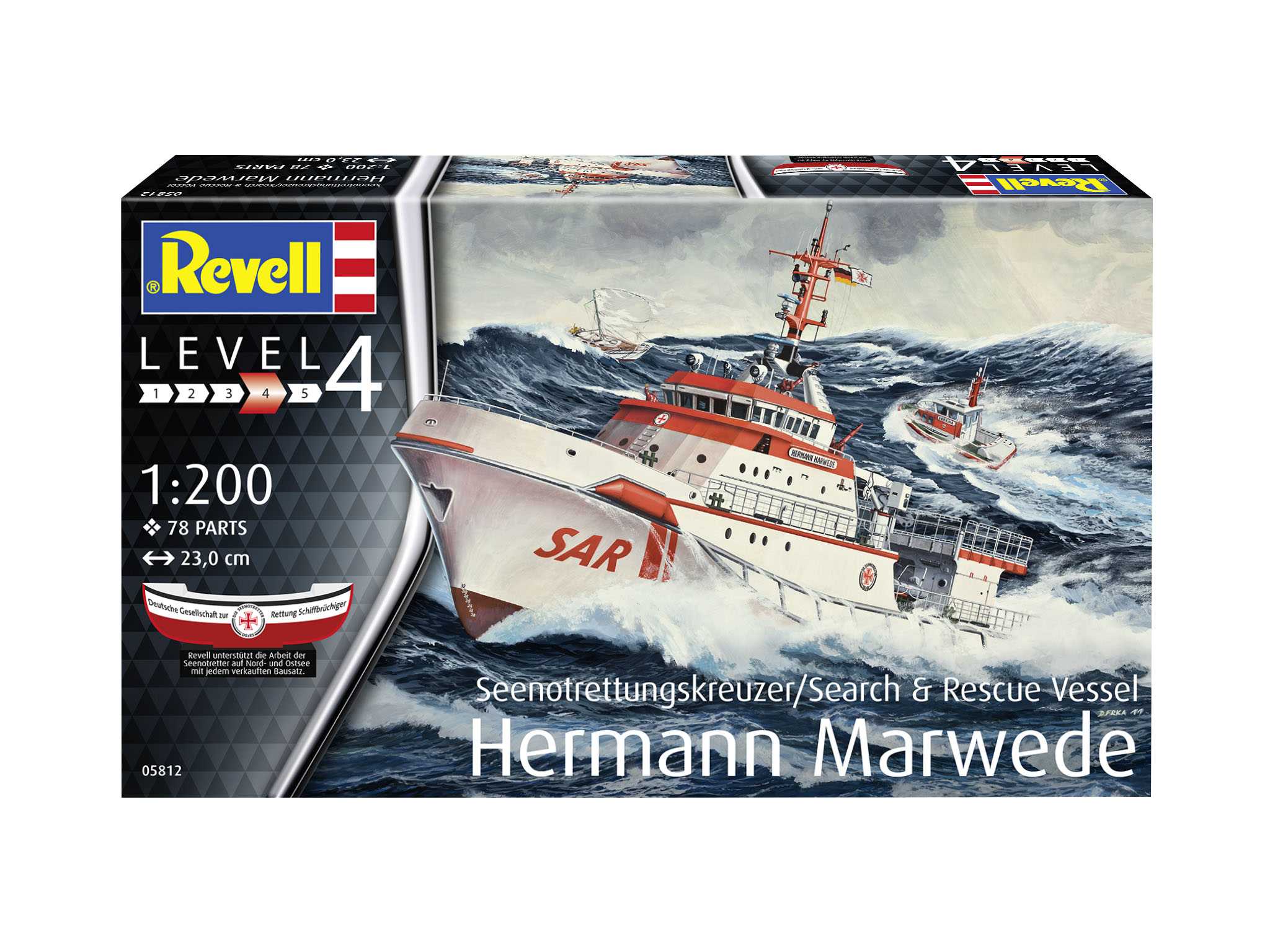 Plastic ModelKit loď 05812 - DGzRS Hermann Marwede (1:200)