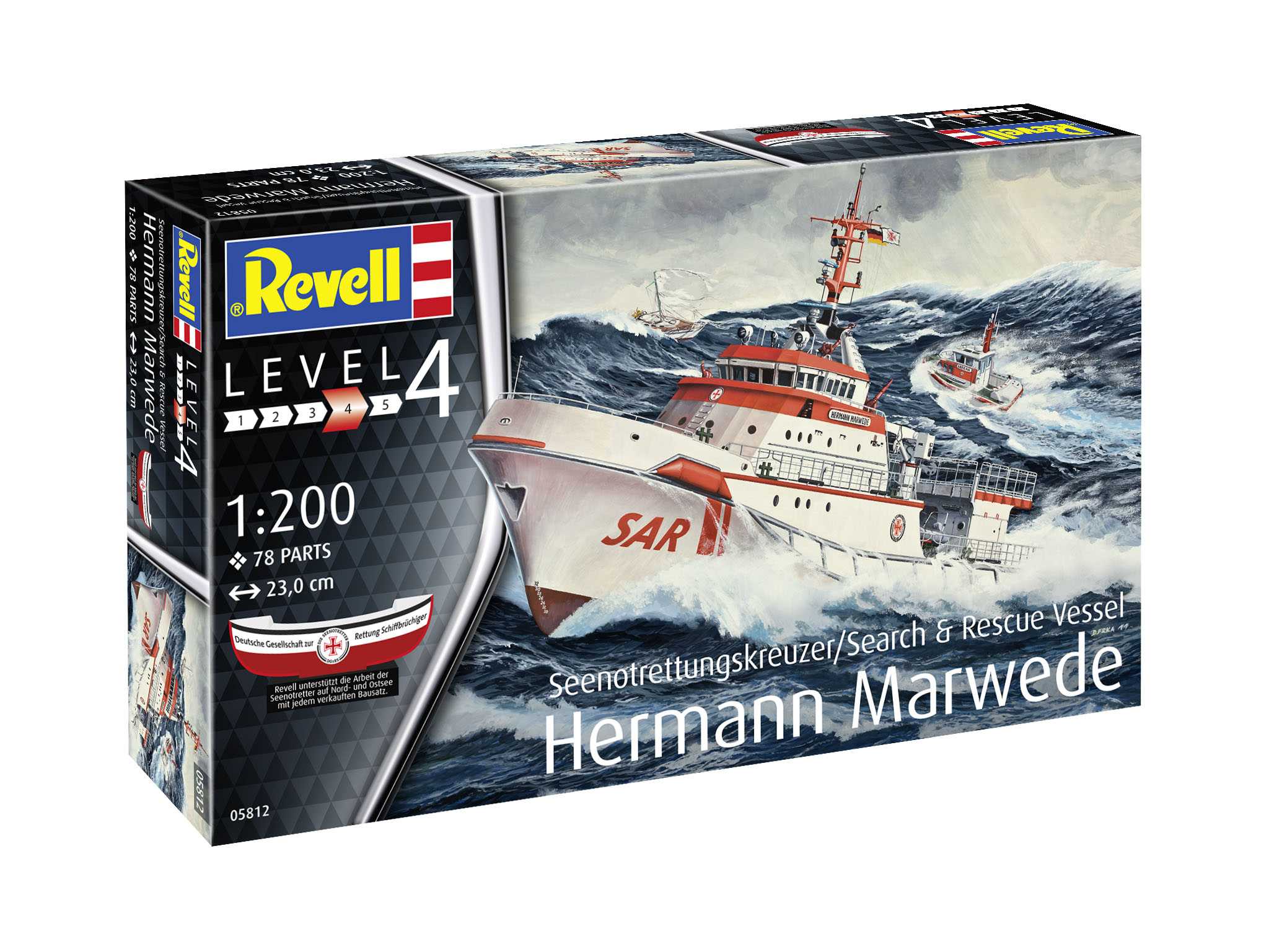 Plastic ModelKit loď 05812 - DGzRS Hermann Marwede (1:200) 18-3966