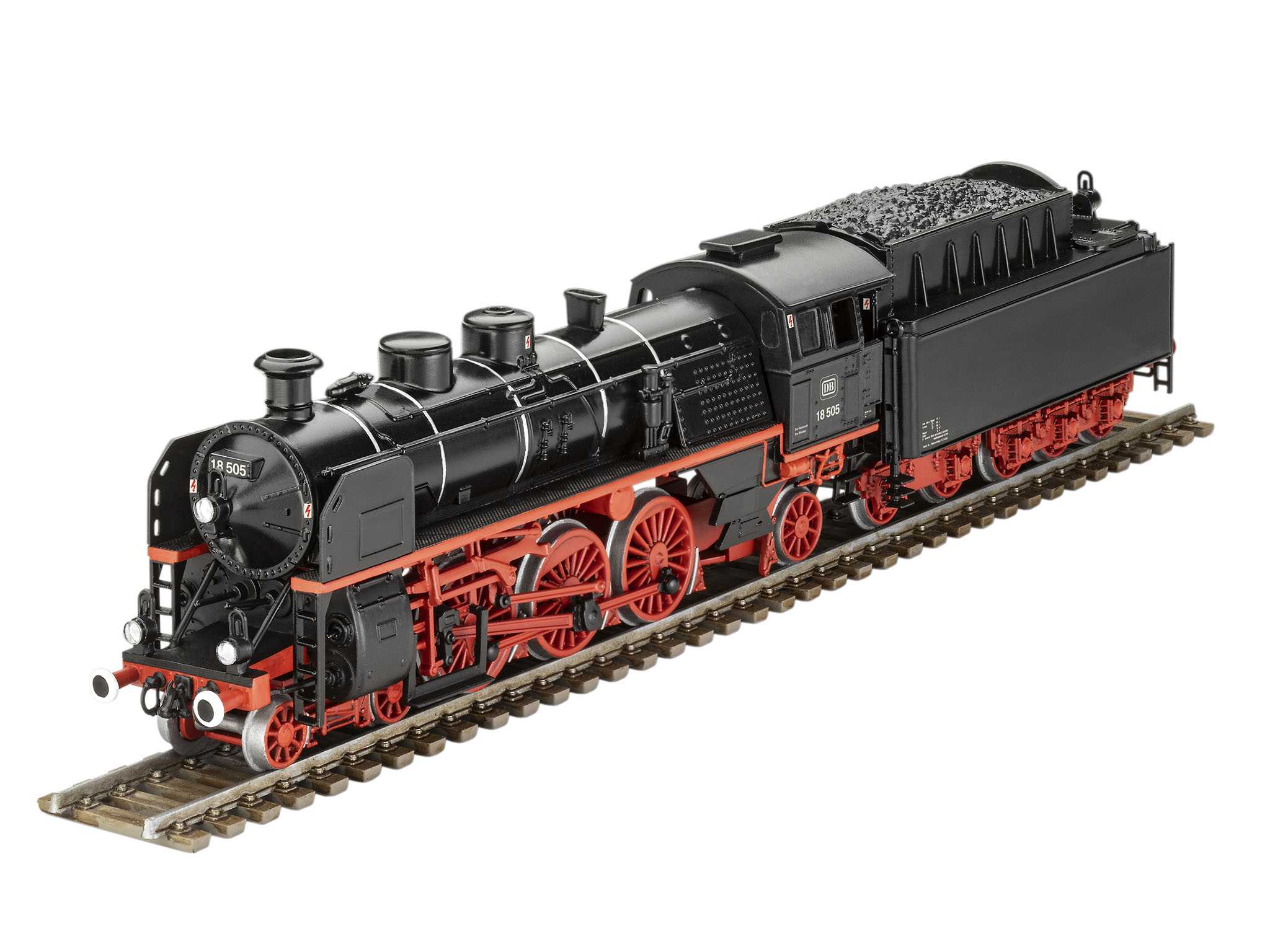Plastic ModelKit lokomotiva 02167 - Express Locomotive BR 18 505 with Tender 2'3' T38 (1:87)