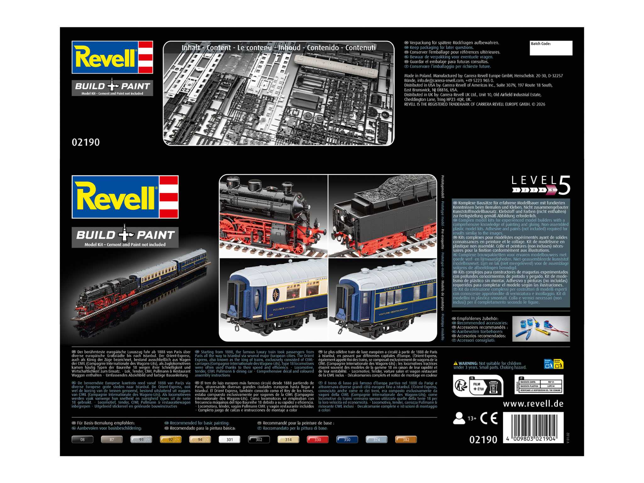 Plastic ModelKit lokomotiva 02190 - Orient Express (1:87)