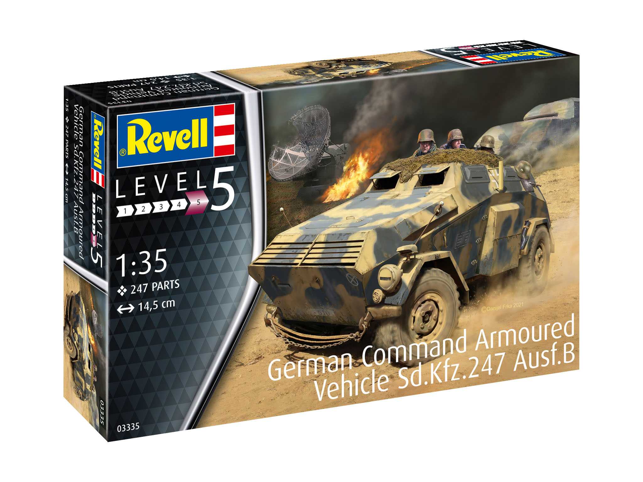 Plastic ModelKit military 03335 - German Command Armoured Vehicle Sd.Kfz.247 Ausf.B (1:35) 18-03335