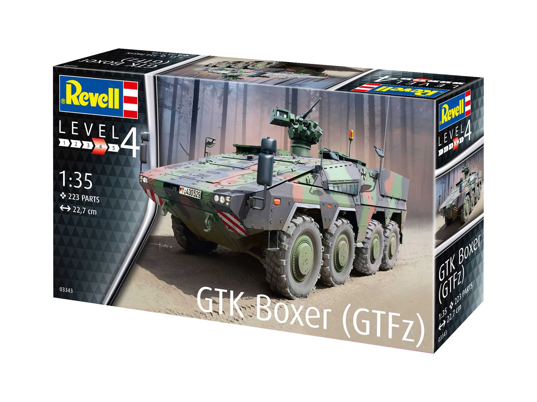 Plastic ModelKit military 03343 - GTK Boxer GTFz (1:35)