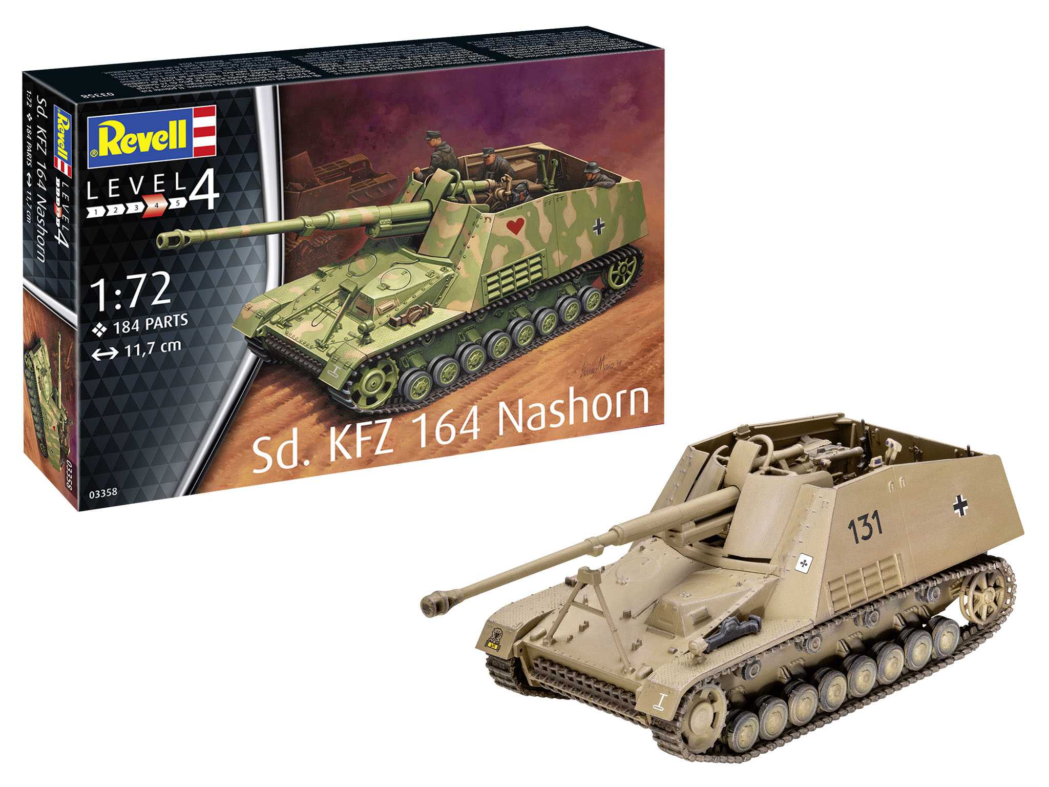 Plastic ModelKit military 03358 - Sd.Kfz. 164 Nashorn (1:72)