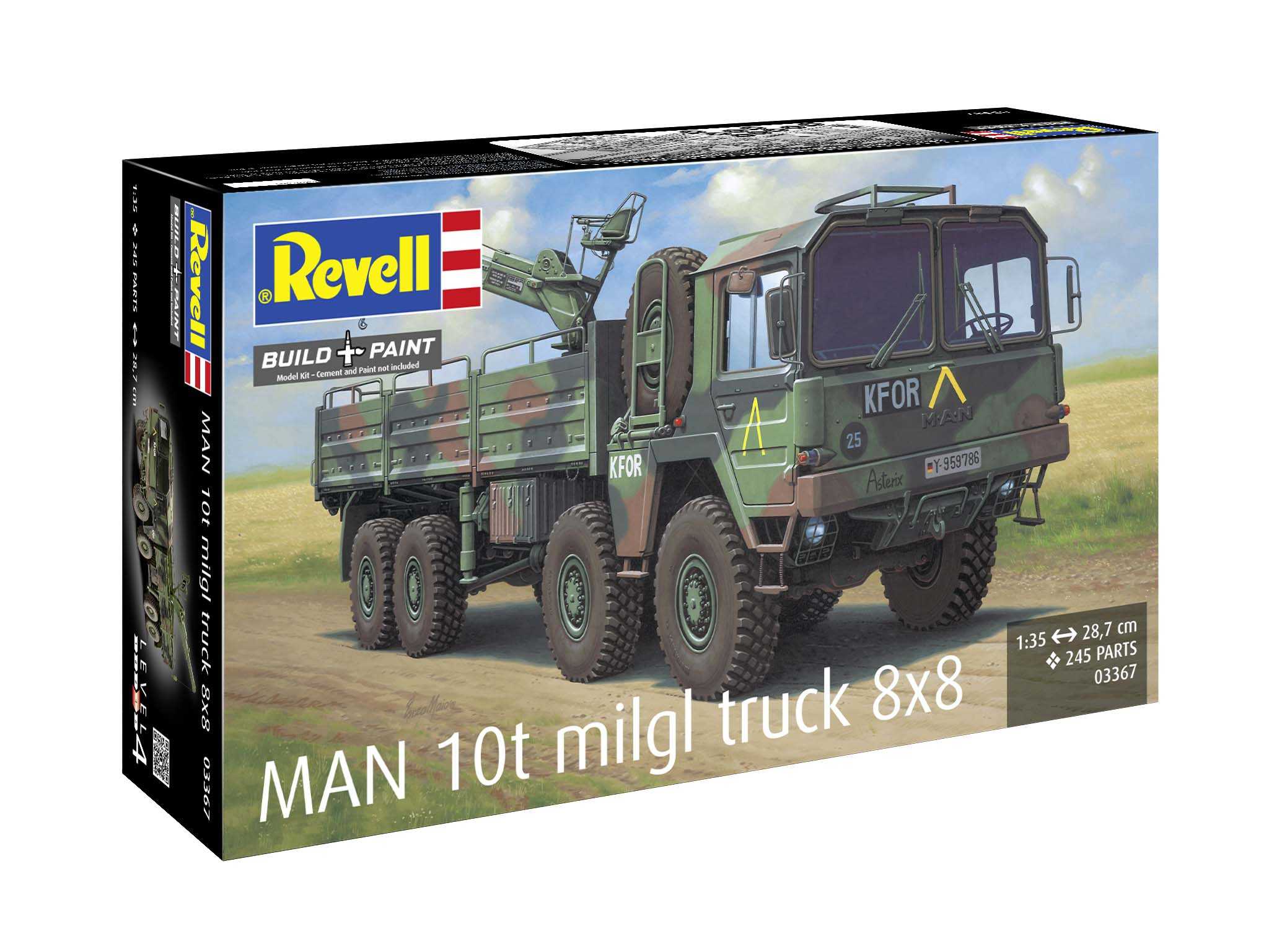 Plastic ModelKit military 03367 - MAN 10t milgl 8x8 Truck (1:35)