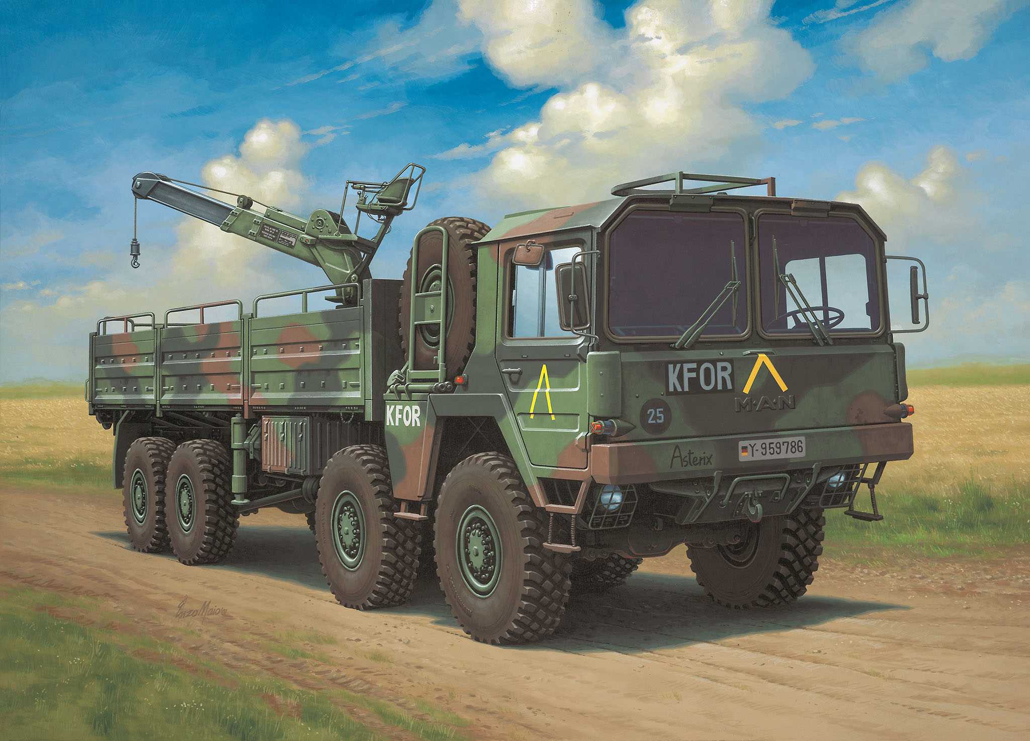 Plastic ModelKit military 03367 - MAN 10t milgl 8x8 Truck (1:35)