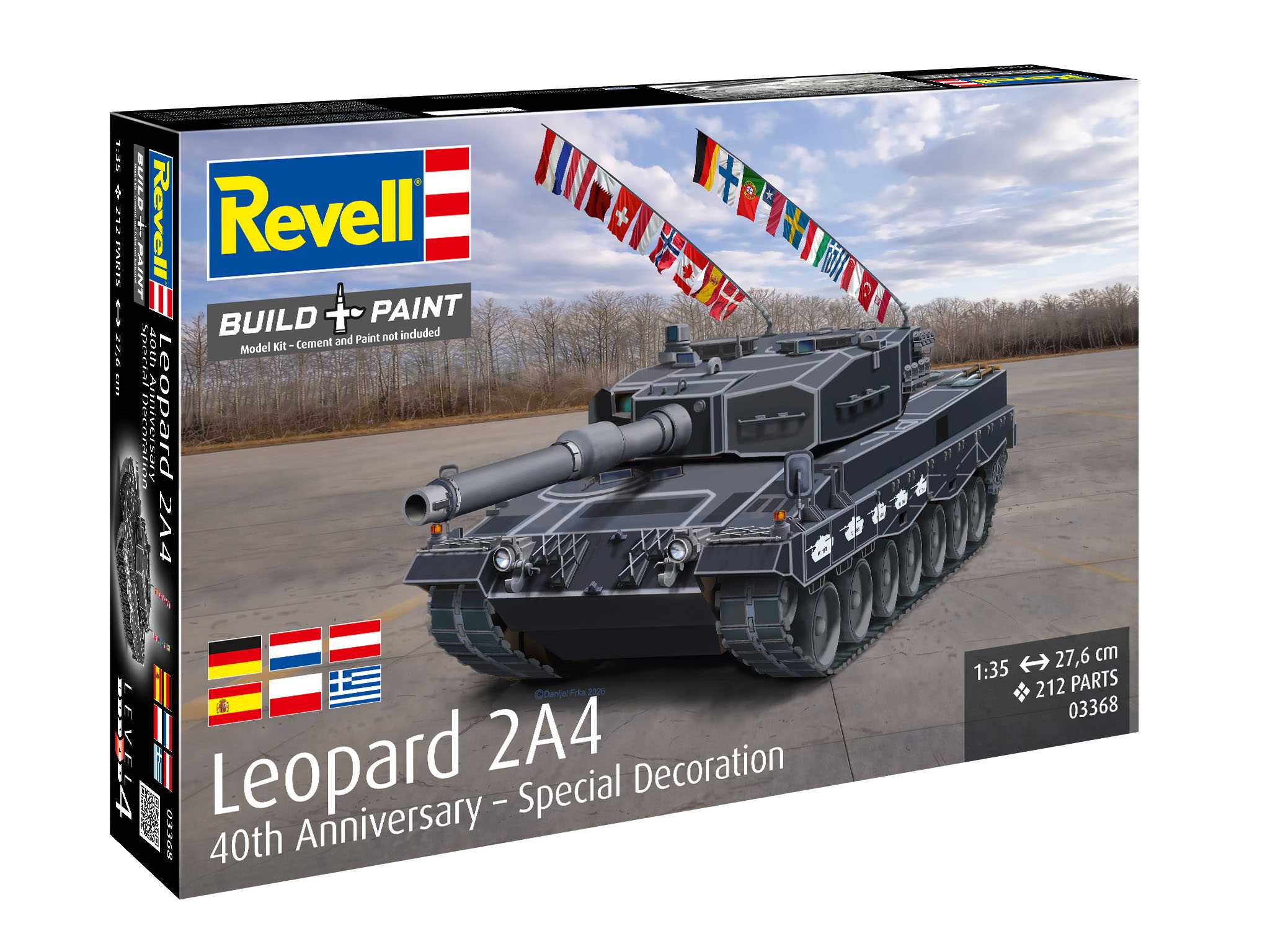 1:35 Leopard 2A4 - Special Decoration 40th Anniversary