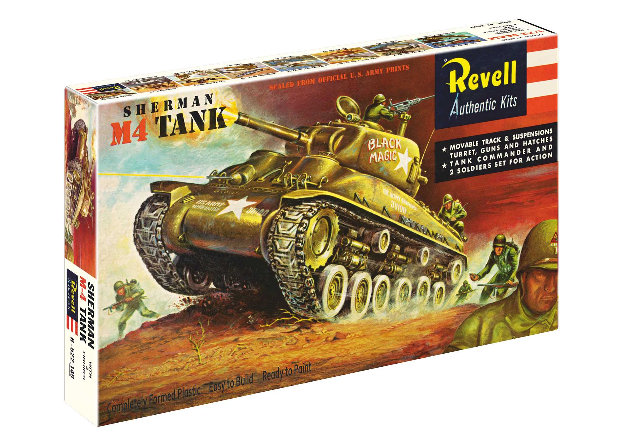 Plastic ModelKit tank 03369 - M4 Sherman - 75 Years Plastic Modelbuilding (1:40)