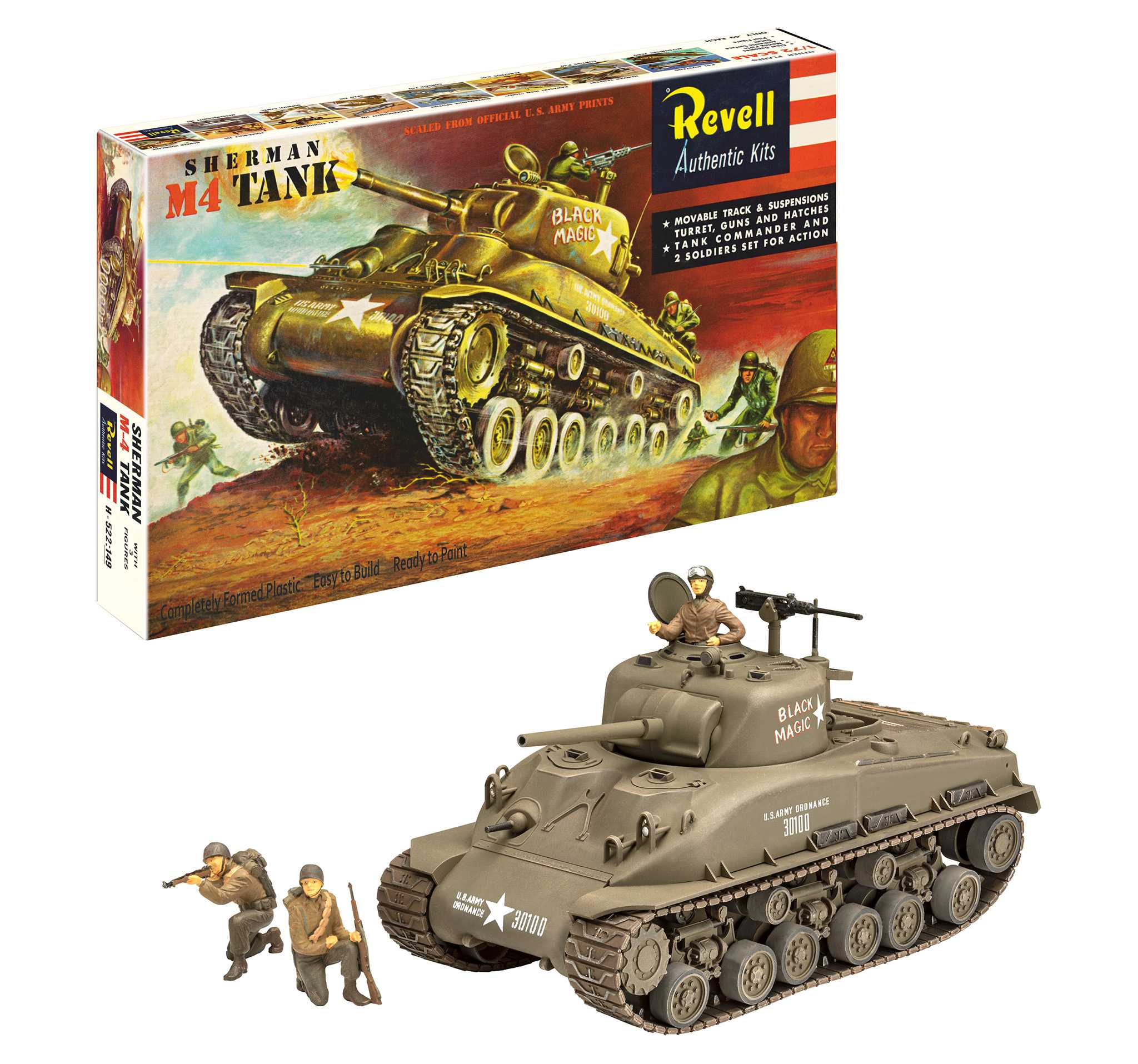 Plastic ModelKit tank 03369 - M4 Sherman - 75 Years Plastic Modelbuilding (1:40)