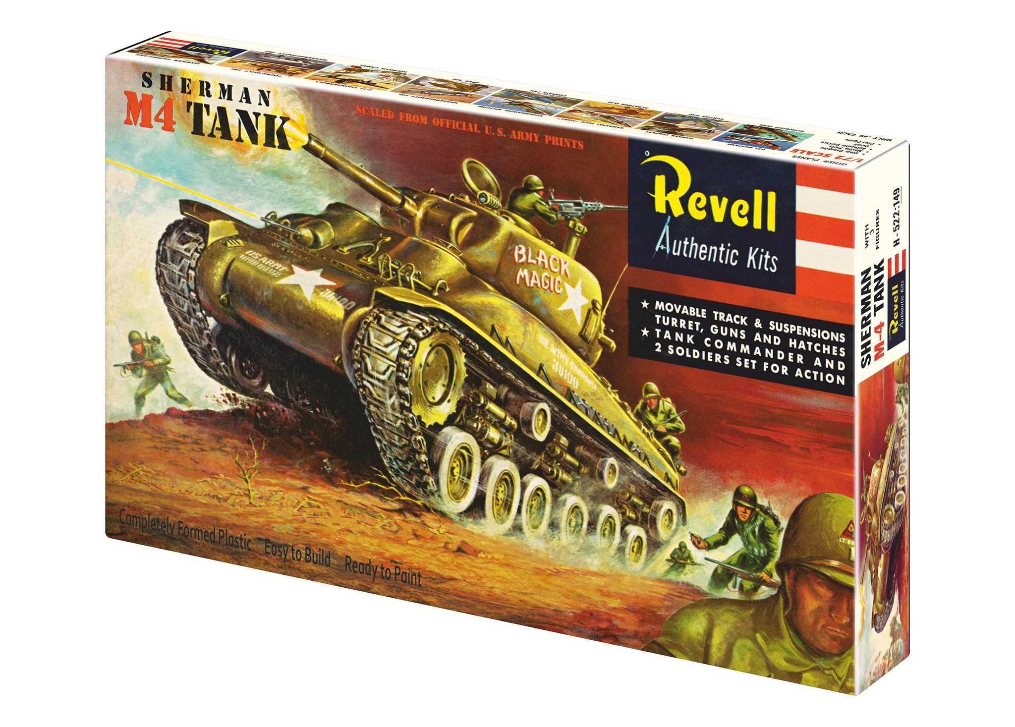 Plastic ModelKit tank 03369 - M4 Sherman - 75 Years Plastic Modelbuilding (1:40)