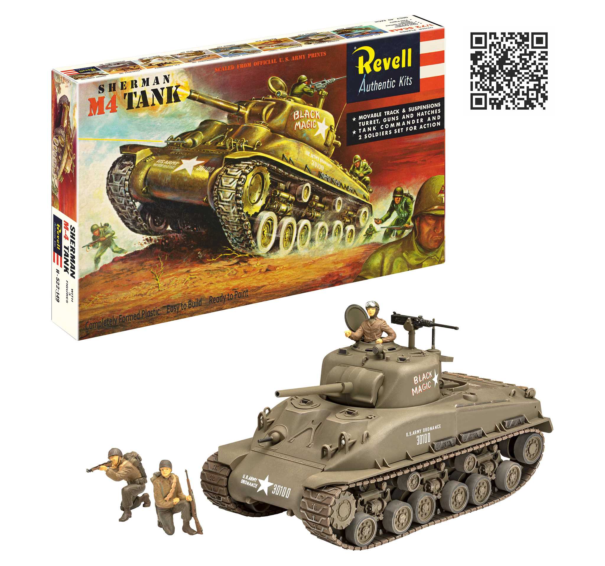 Plastic ModelKit tank 03369 - M4 Sherman - 75 Years Plastic Modelbuilding (1:40)