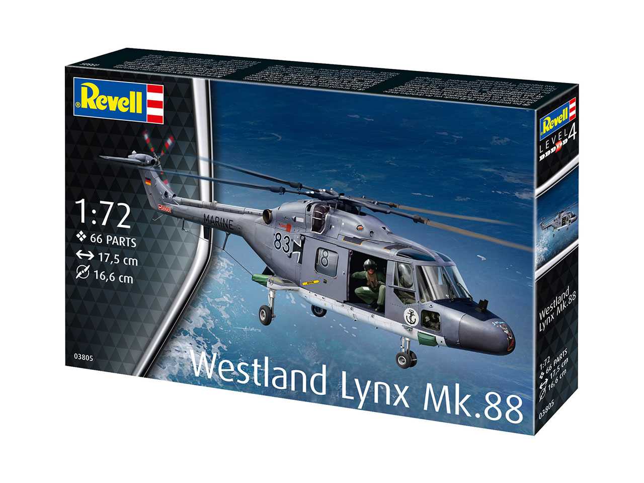 Plastic ModelKit vrtulník 03805 - Westland Lynx (1:72)
