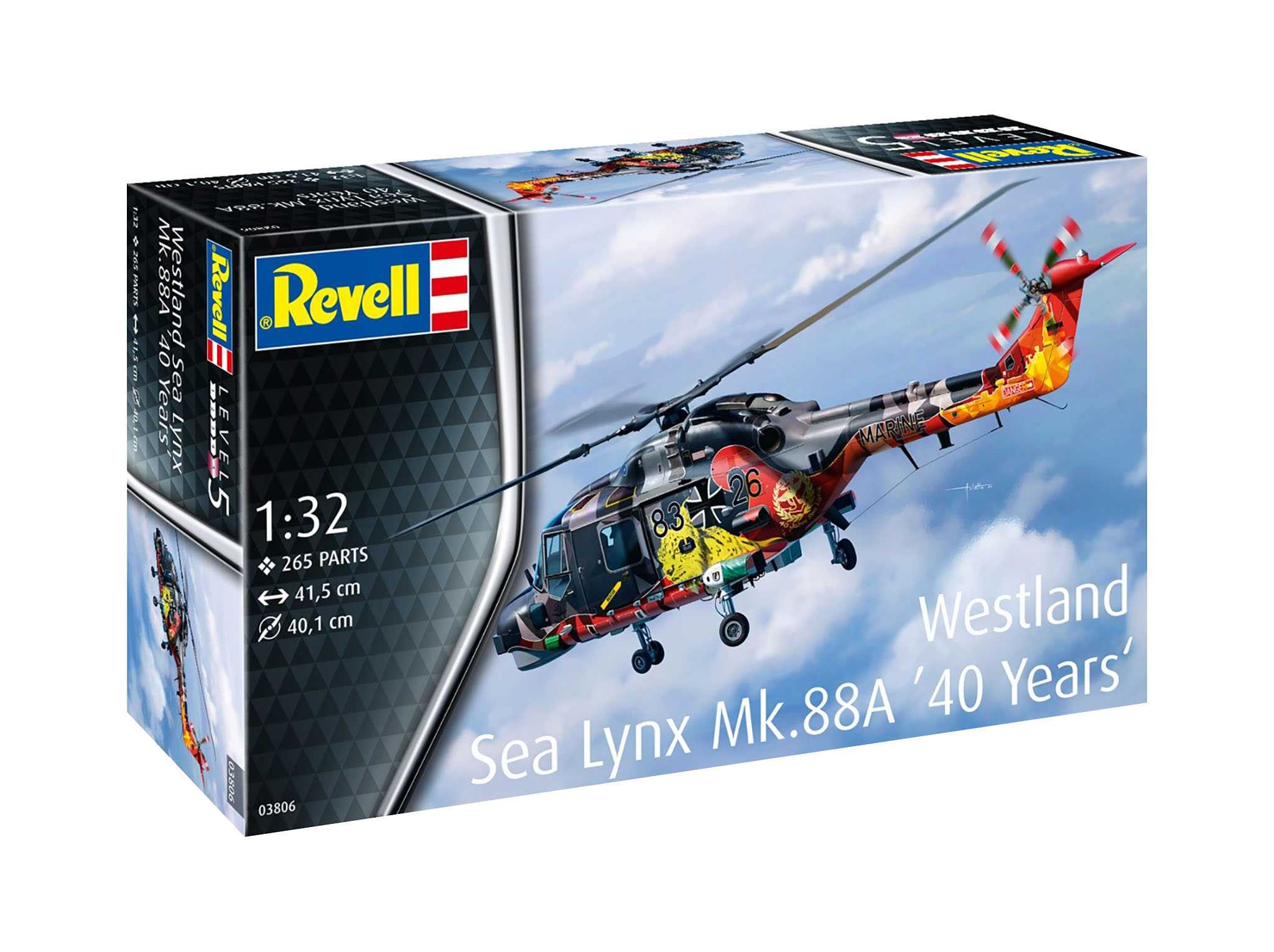 Plastic ModelKit vrtuľník 03806 - Westland Lynx - Special painting (1:32) 18-03806