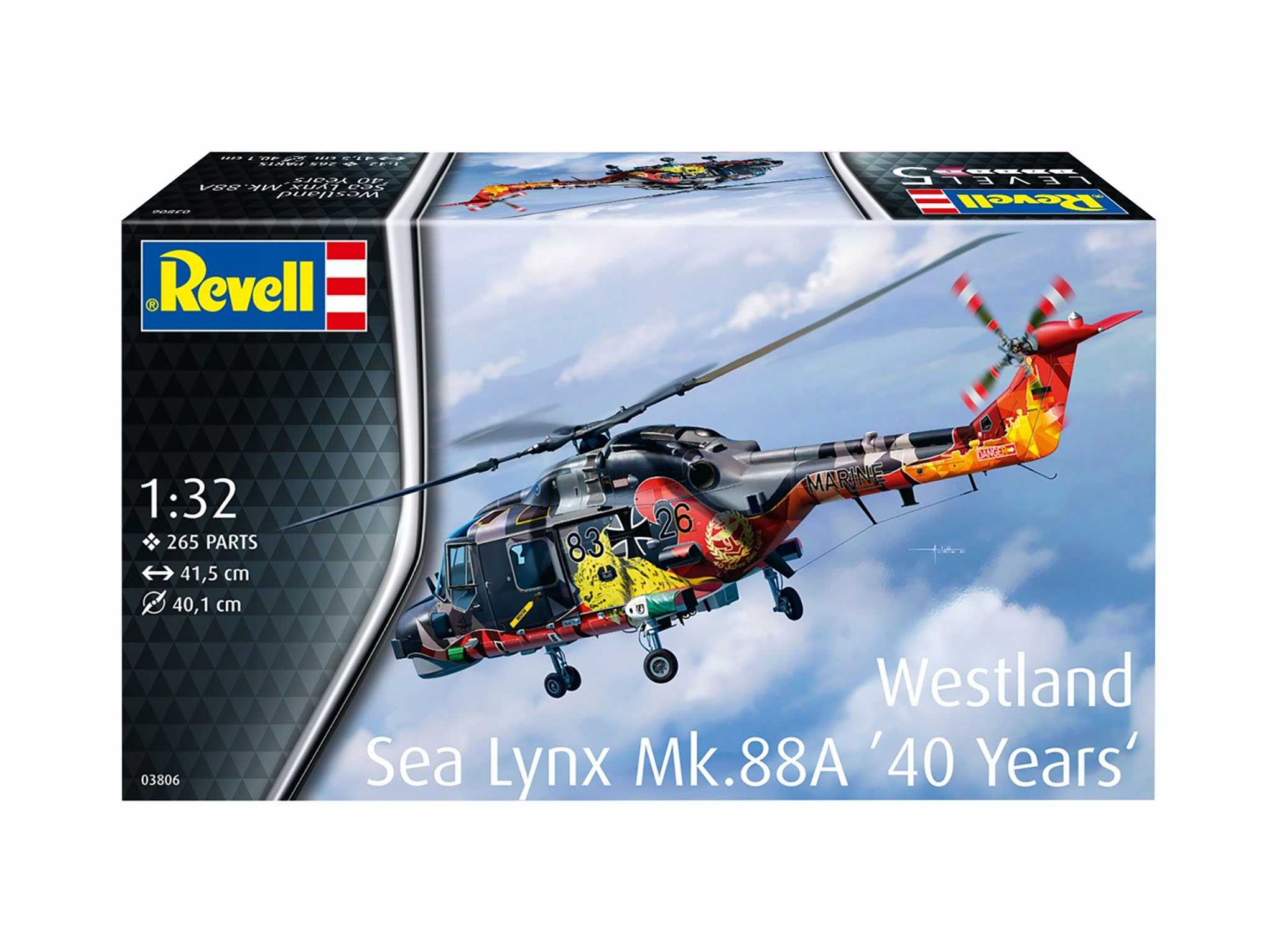 Plastic ModelKit vrtulník 03806 - Westland Lynx - Special painting (1:32)
