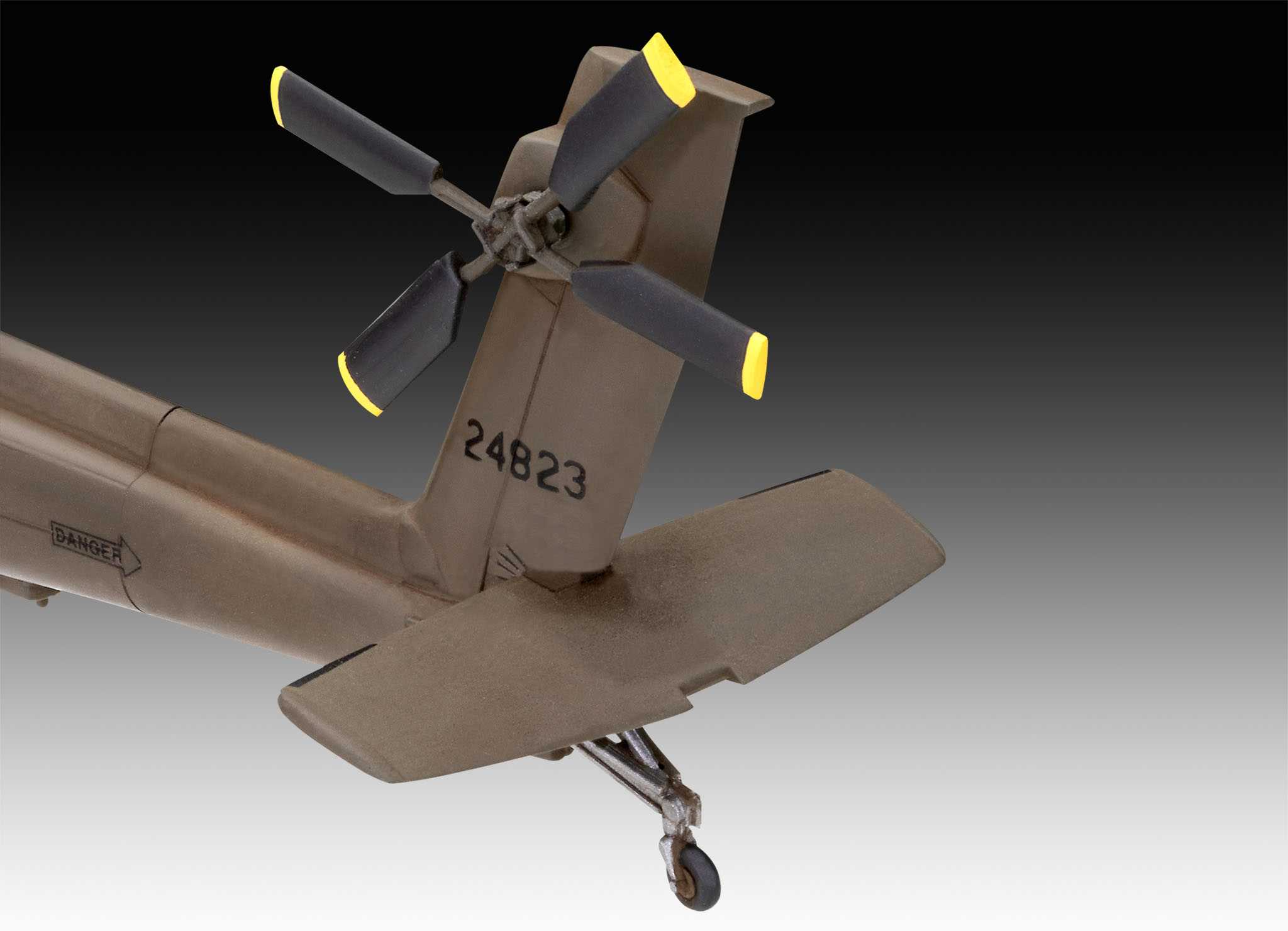 Plastic ModelKit vrtulník 03824 - AH-64A Apache (1:72)