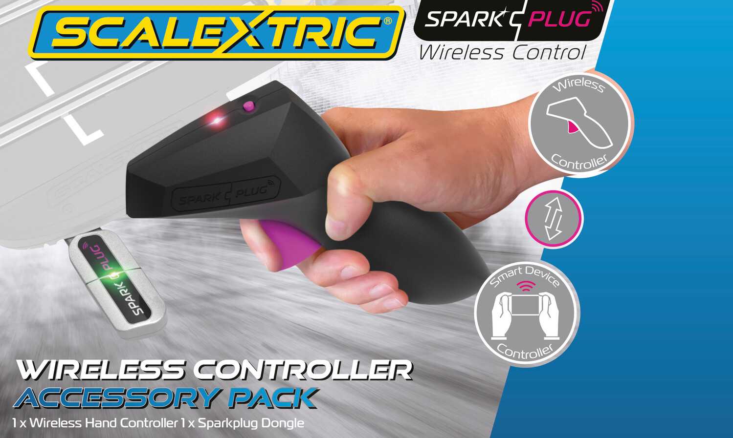 Príslušenstvo SCALEXTRIC C8336 - Sparkplug Wireless Hand Controller 28-C8336