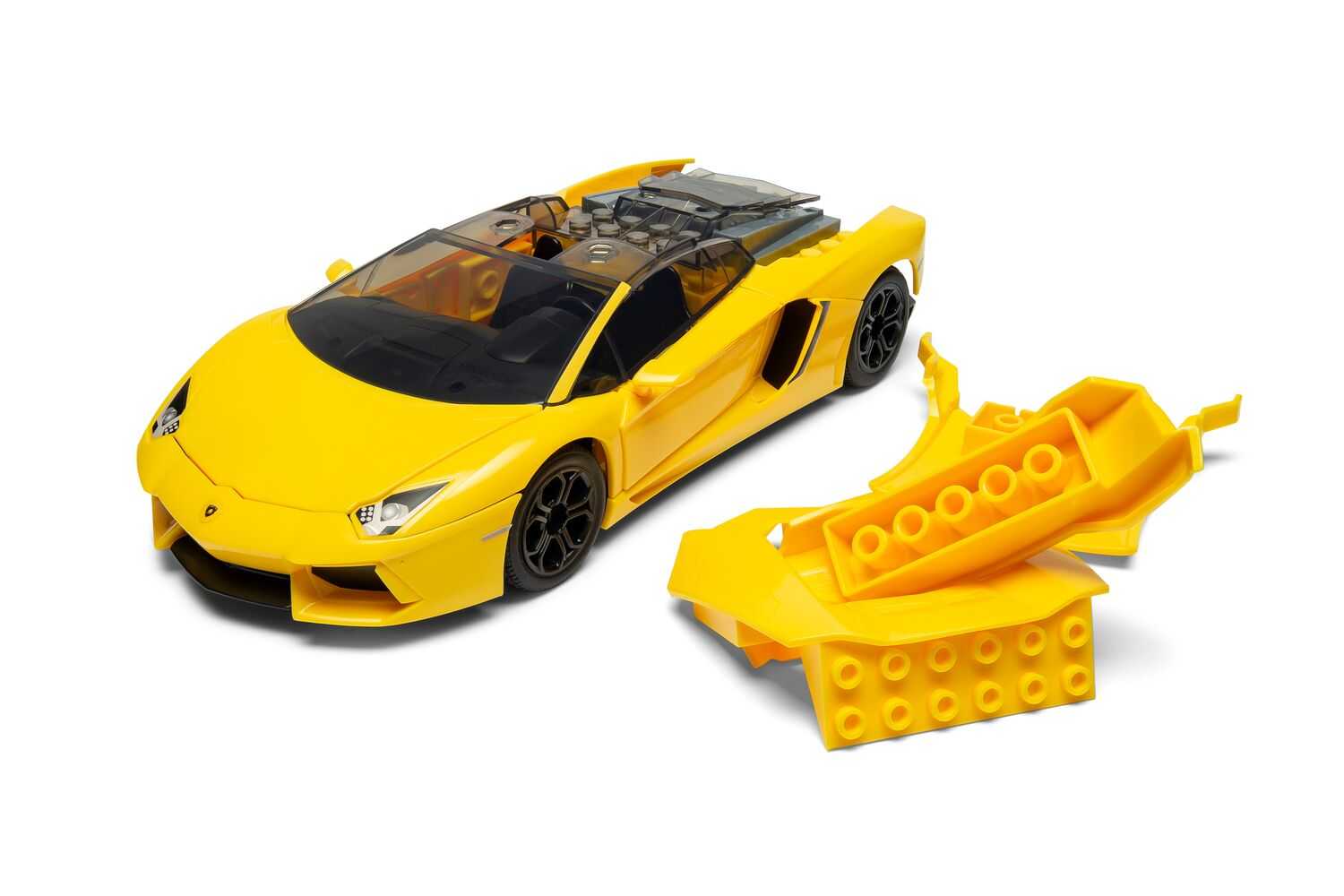 Quick Build auto J6026 - Lamborghini Aventador - Yellow