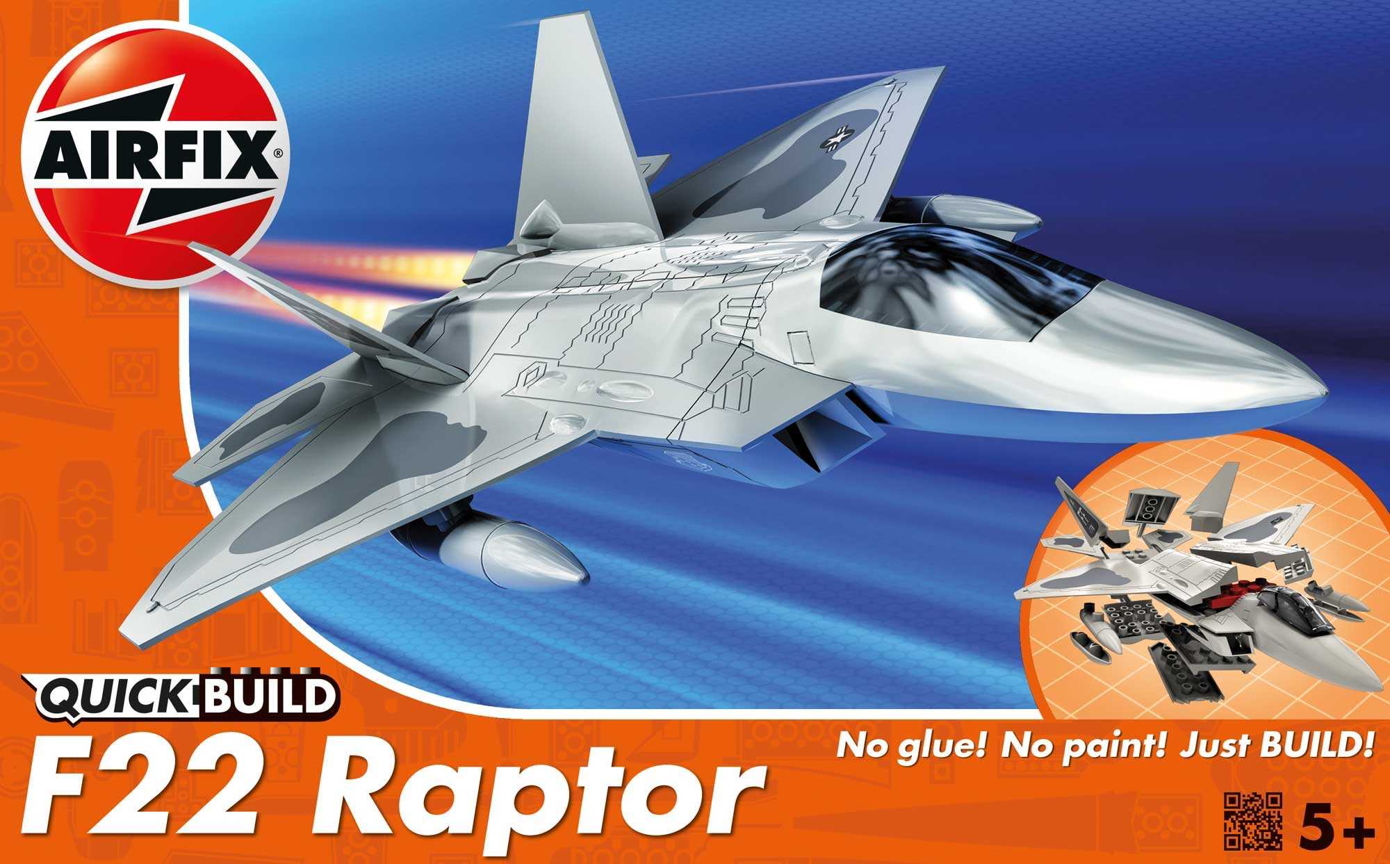 Quick Build lietadlo J6005 - Lockheed Martin Raptor 30-J6005
