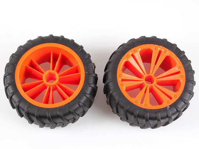 REVELL - REVELLUTIONS (47032) - Set 2x Wheel for Monster, orange 18-5459
