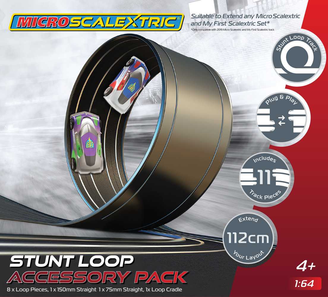 Rozšírenie trate MICRO SCALEXTRIC G8046 - Track Stunt Extension Pack - Stunt Loop 28-G8046