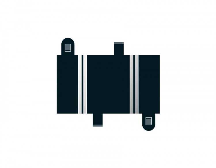 Rozšíření trati SCALEXTRIC C8200 - Quarter Straight 87mm (2) 