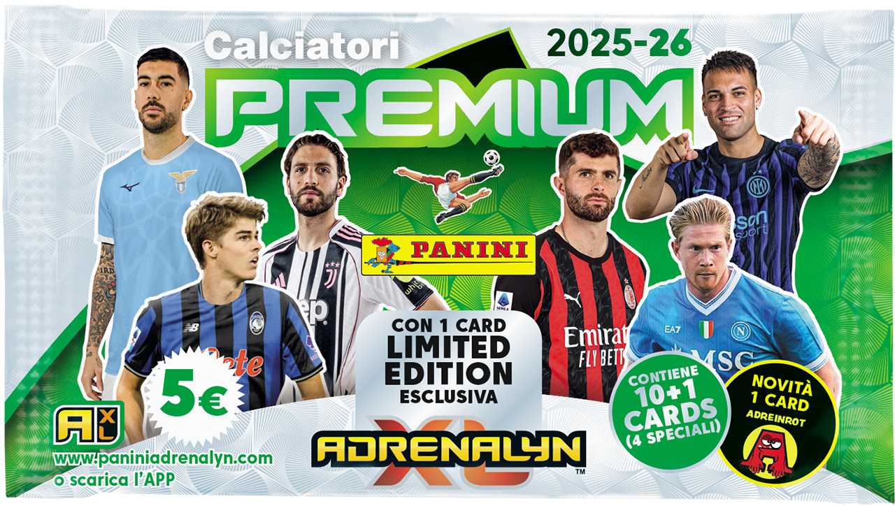 SERIE A 2025/2026 - ADRENALYN karty - PREMIUM PACKET