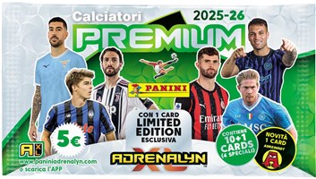 SERIE A 2025/2026 - ADRENALYN karty - PREMIUM PACKET