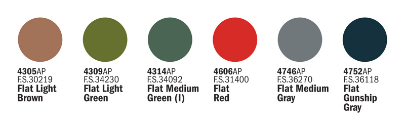 Sada akrylových barev 434AP - M.T.B. and SHIPS 6 ks