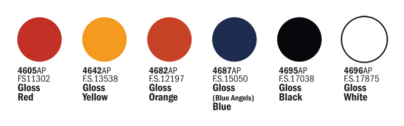 Sada akrylových barev 435AP - INTERNATIONAL TRUCKS & TRAILERS 6 ks