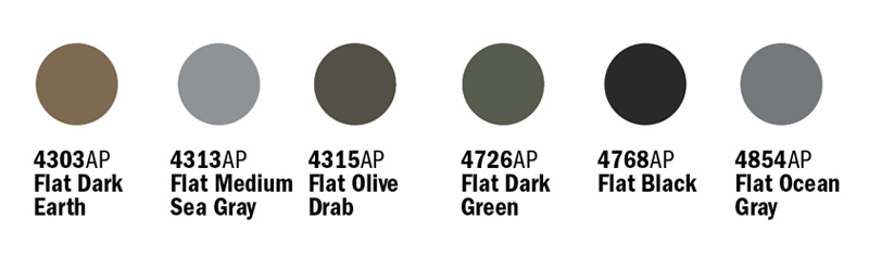 Sada akrylových barev 445AP - D-DAY AIRCRAFT 6 ks