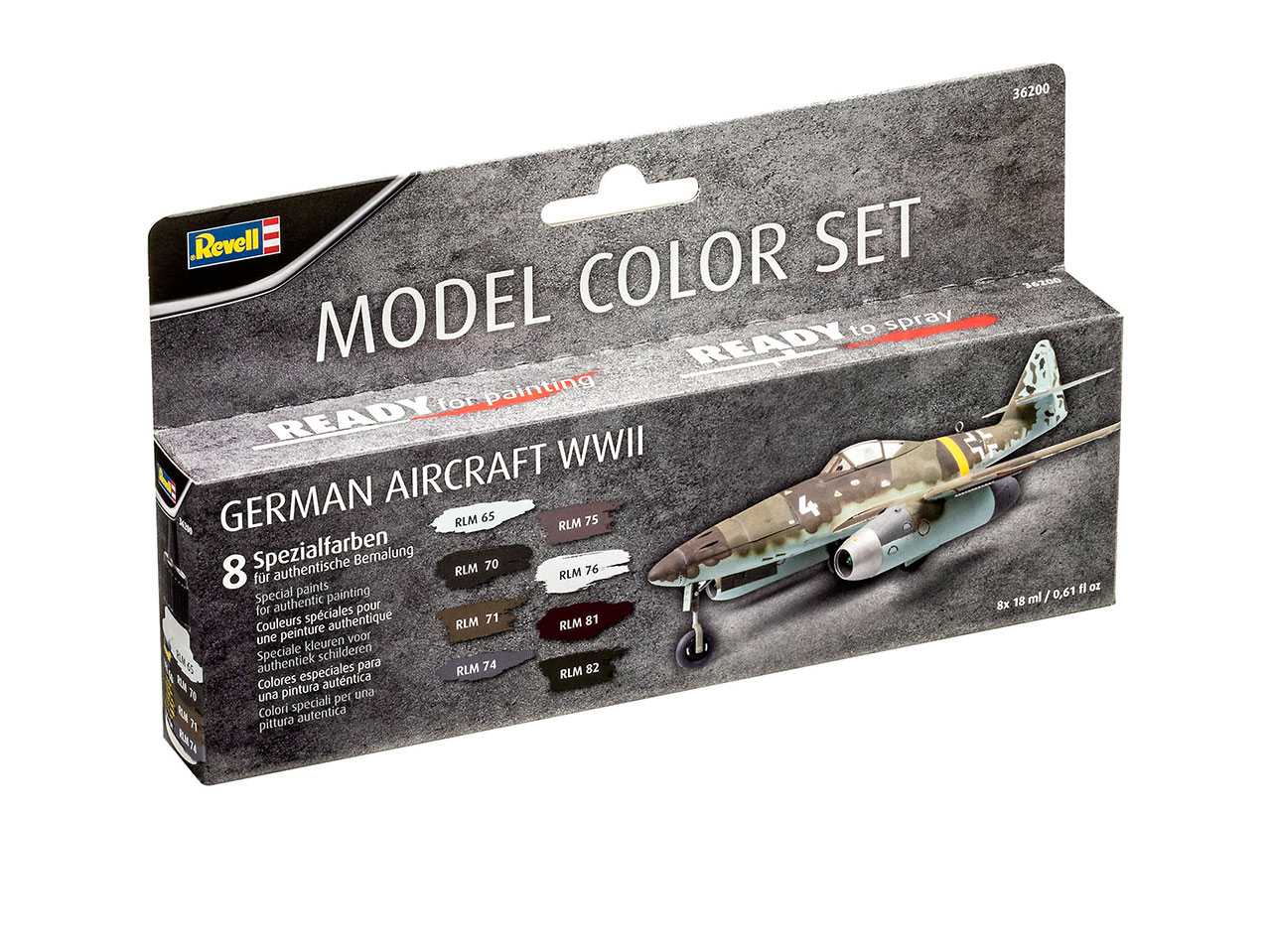 Súprava farieb Aqua Color 36200 - German Aircraft WWII (8 x 17ml) 18-36200