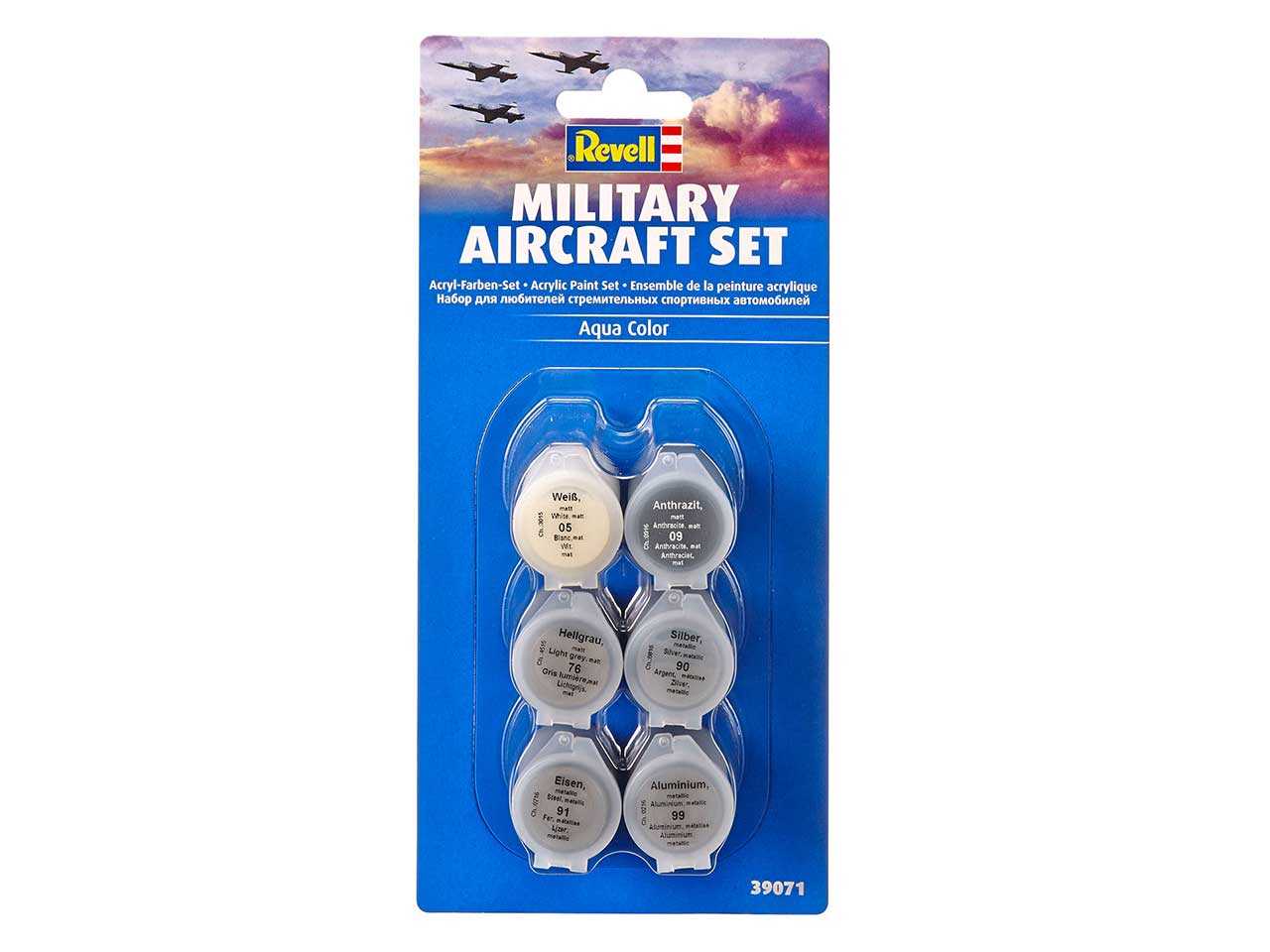 Sada barev Aqua Color 39071 - Military Aircraft Set (6 x 5ml)