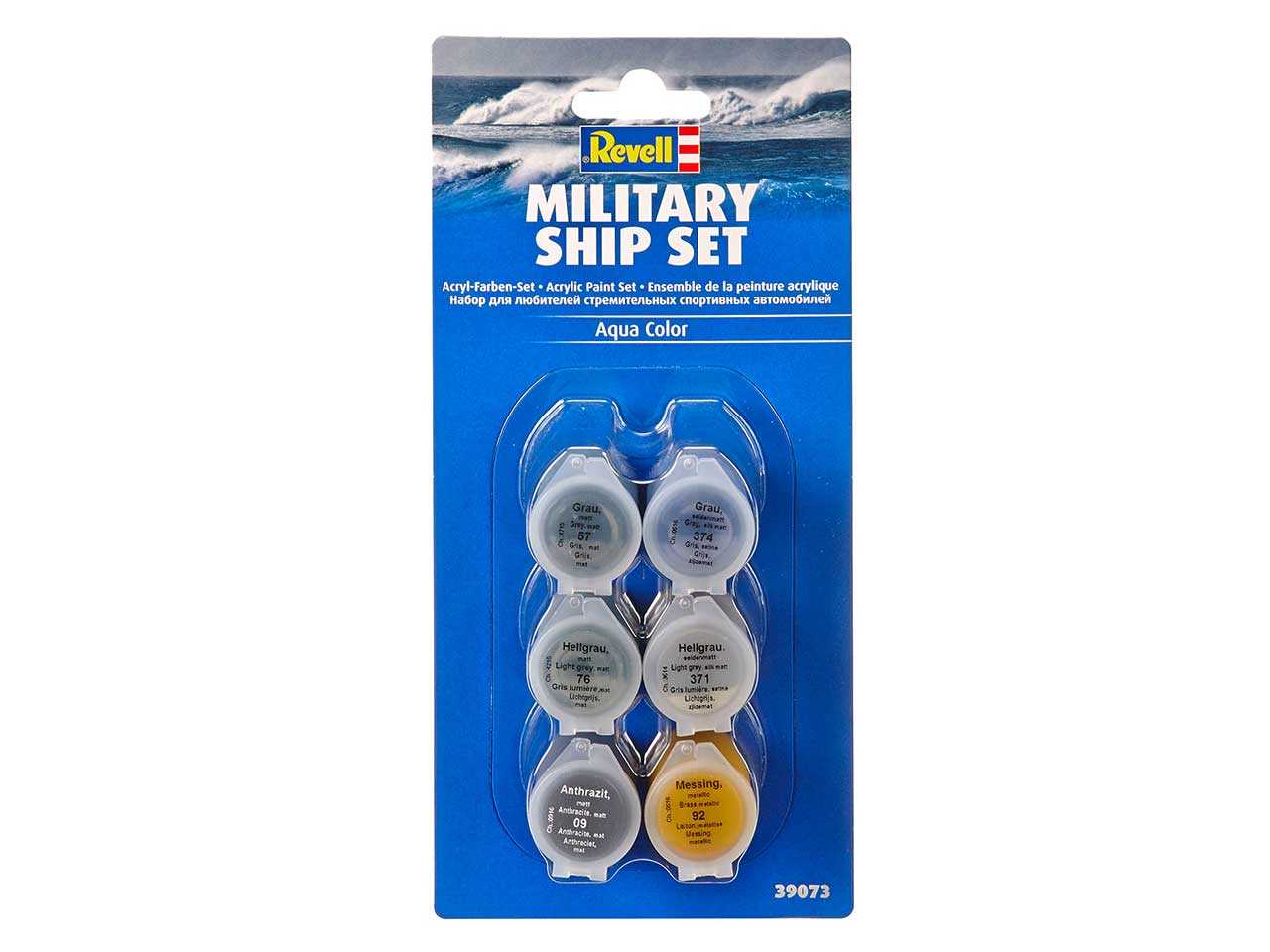 Sada barev Aqua Color 39073 - Military Ship Set (6 x 5ml)