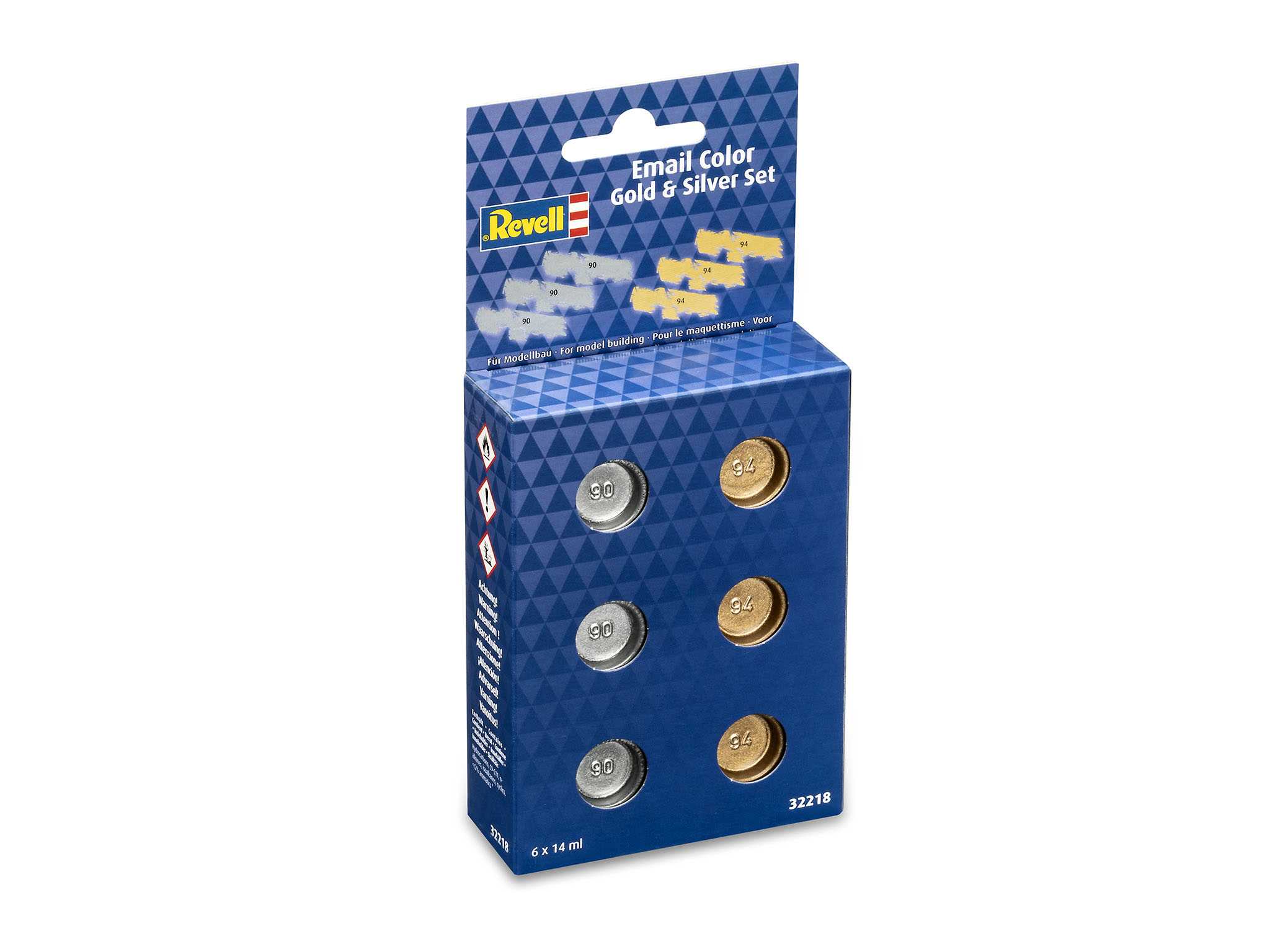 Sada barev Email Color - Gold & Silver Set (6 x 14 ml)