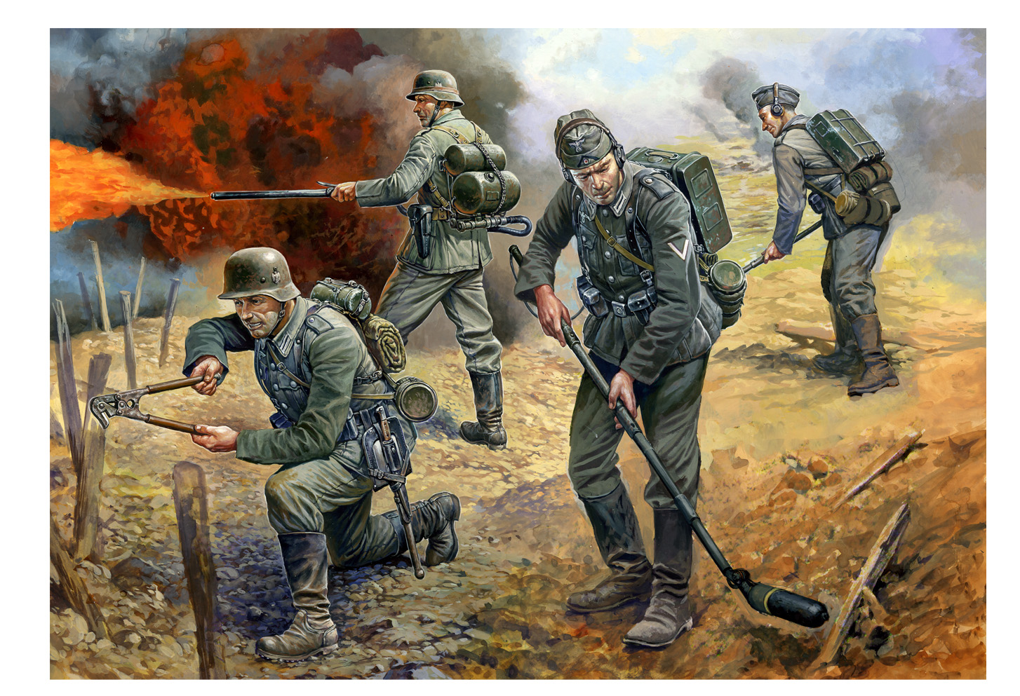 Snap Kit figurky 6110 - German Sturmpioniere (1:72)