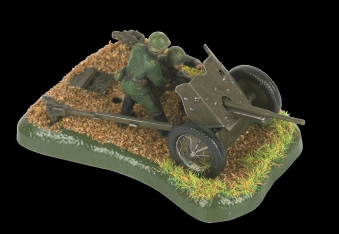 Snap Kit figurky 6112 - Soviet Gun 45mm (1:72)
