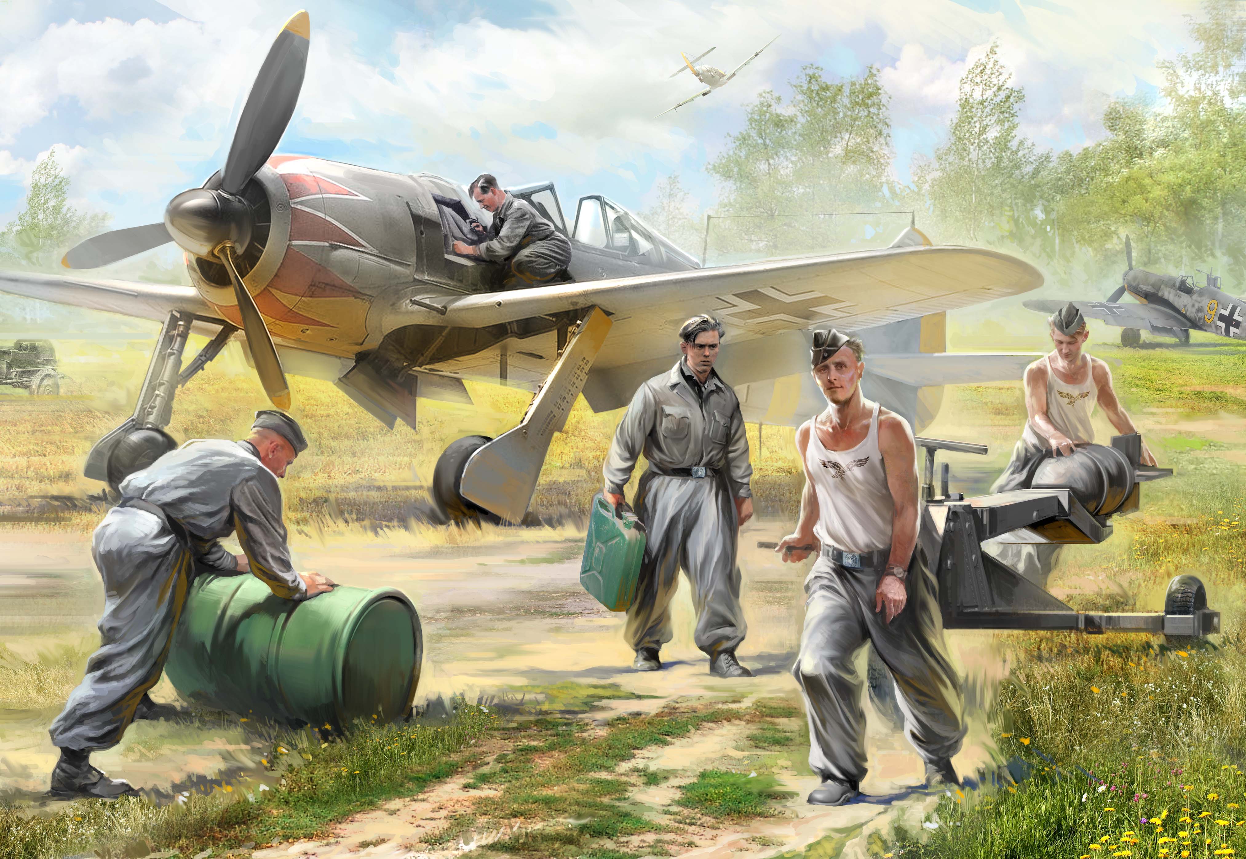 Snap Kit figurky 6188 - German airforce ground crew (1:72)
