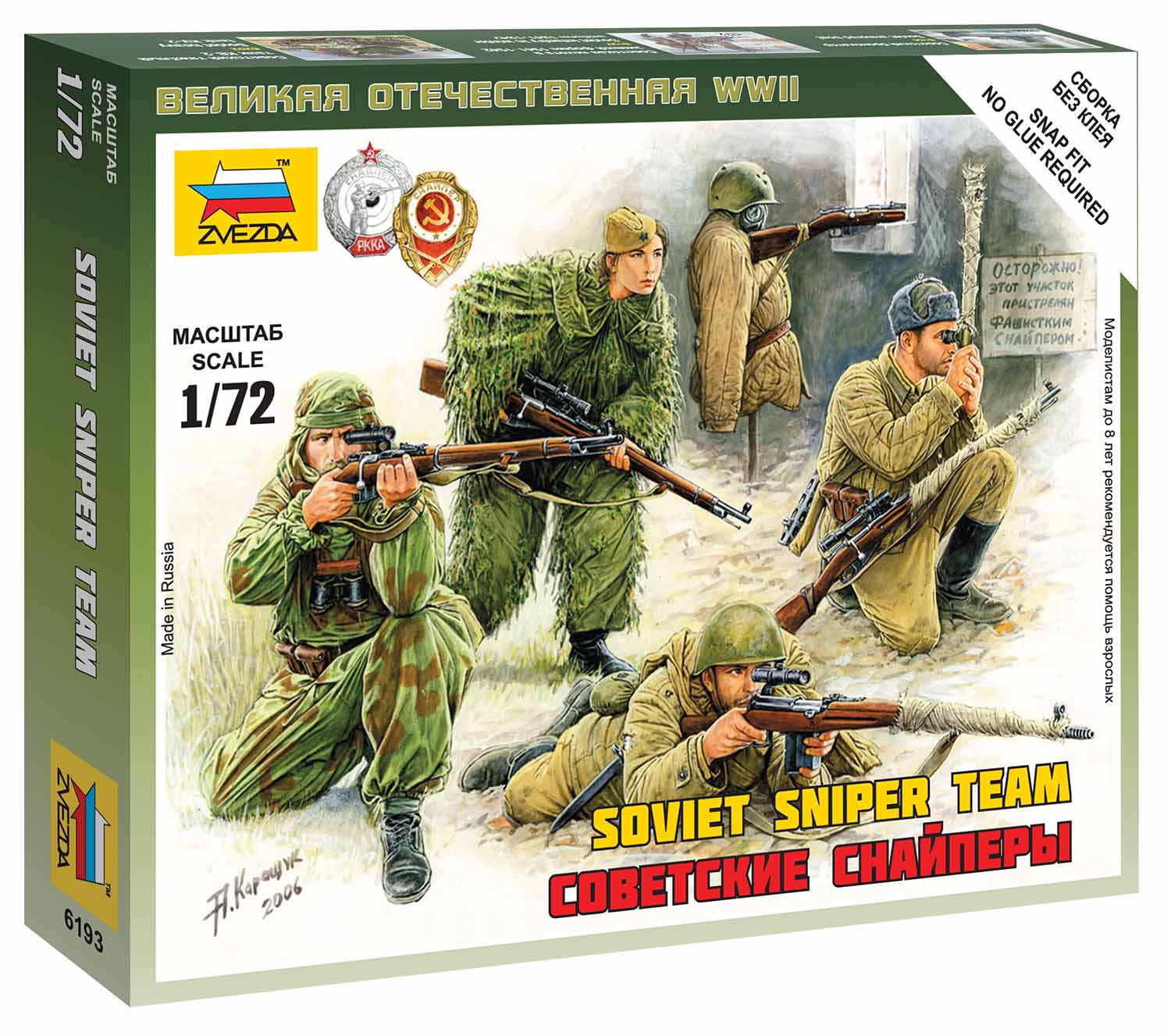 Snap Kit figurky 6193 - Soviet Snipers (1:72)